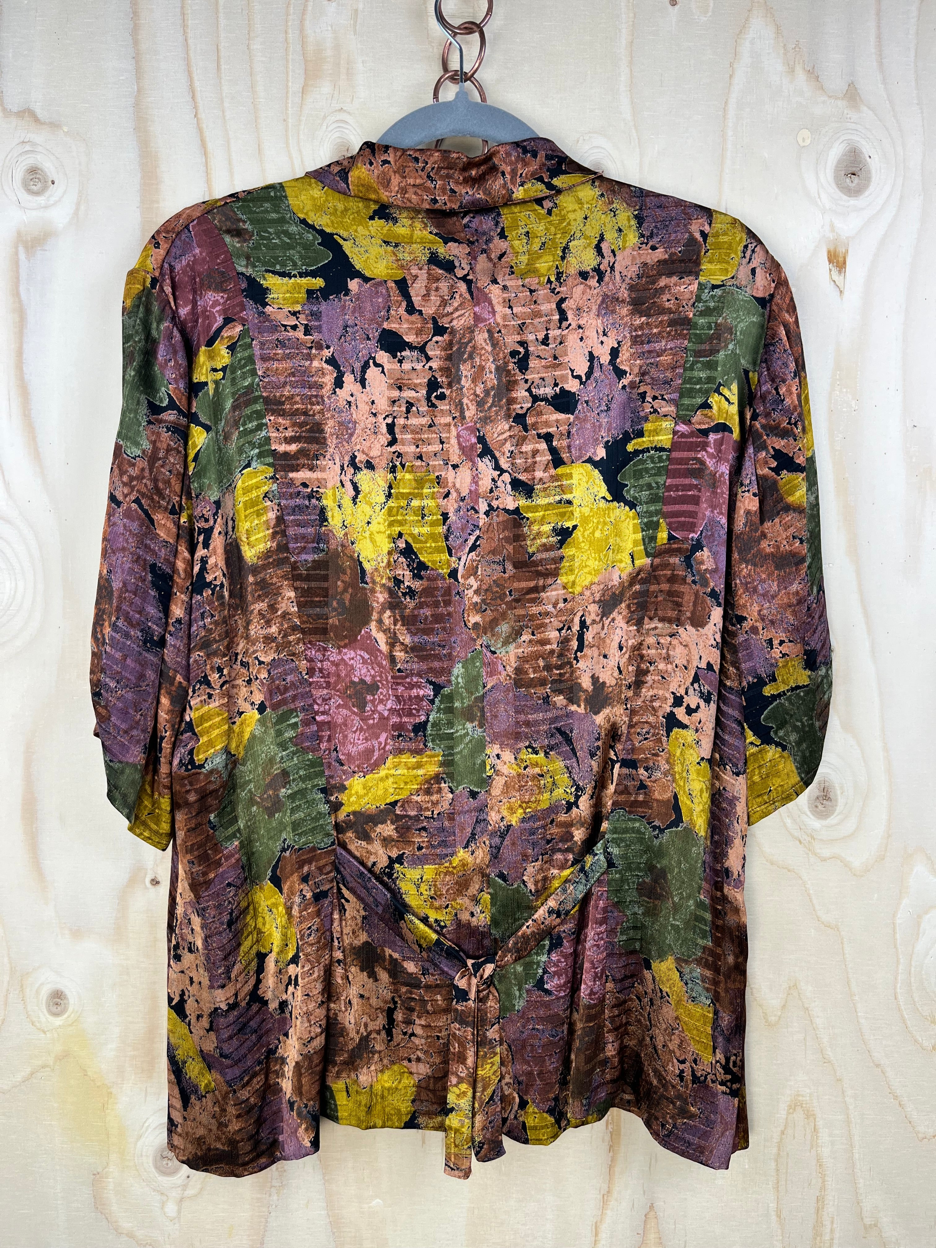 Vintage Abstract Pattern Blouse