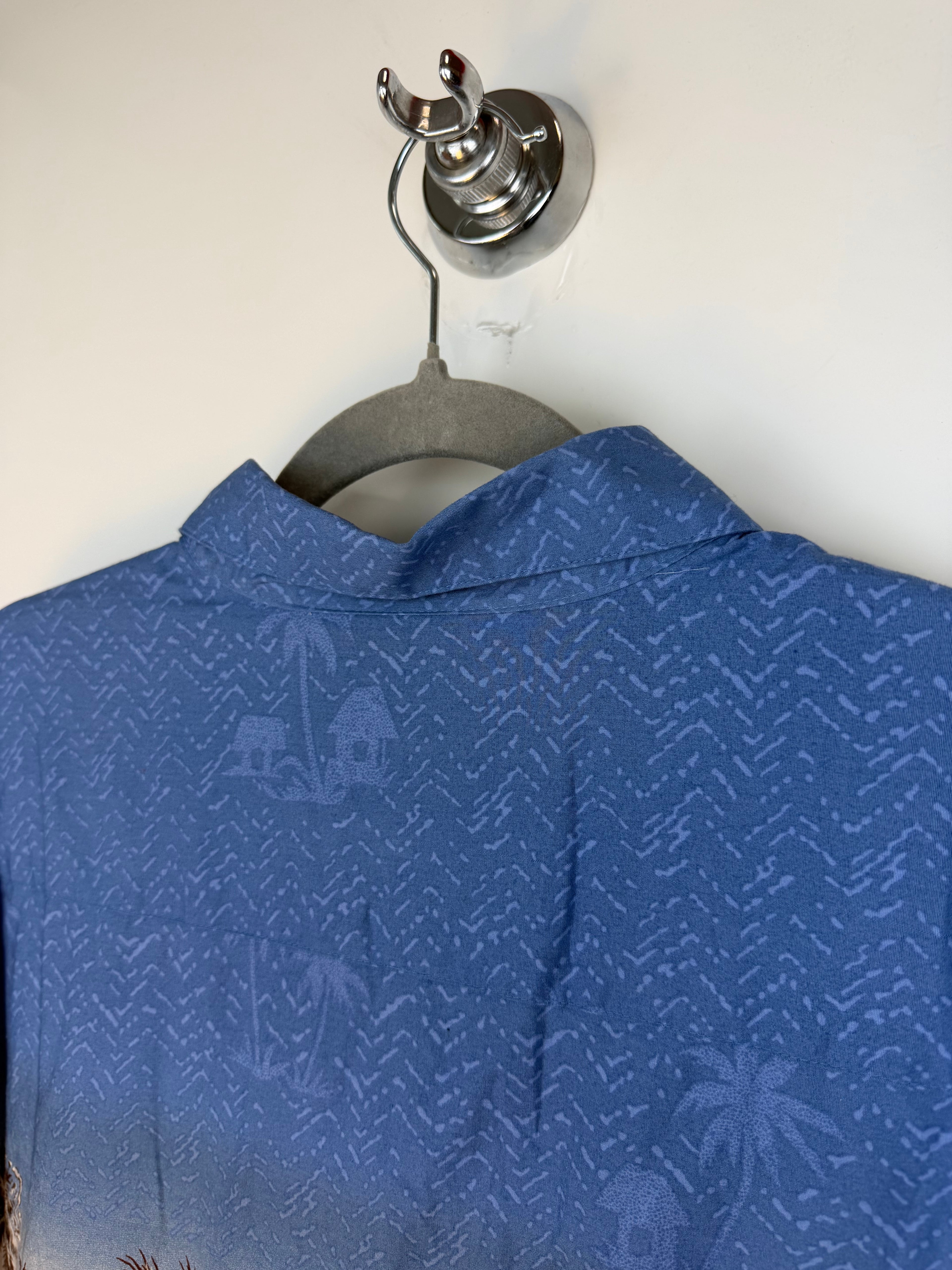 Camicia vintage Pierre Cardin tropicale in cotone – XXL