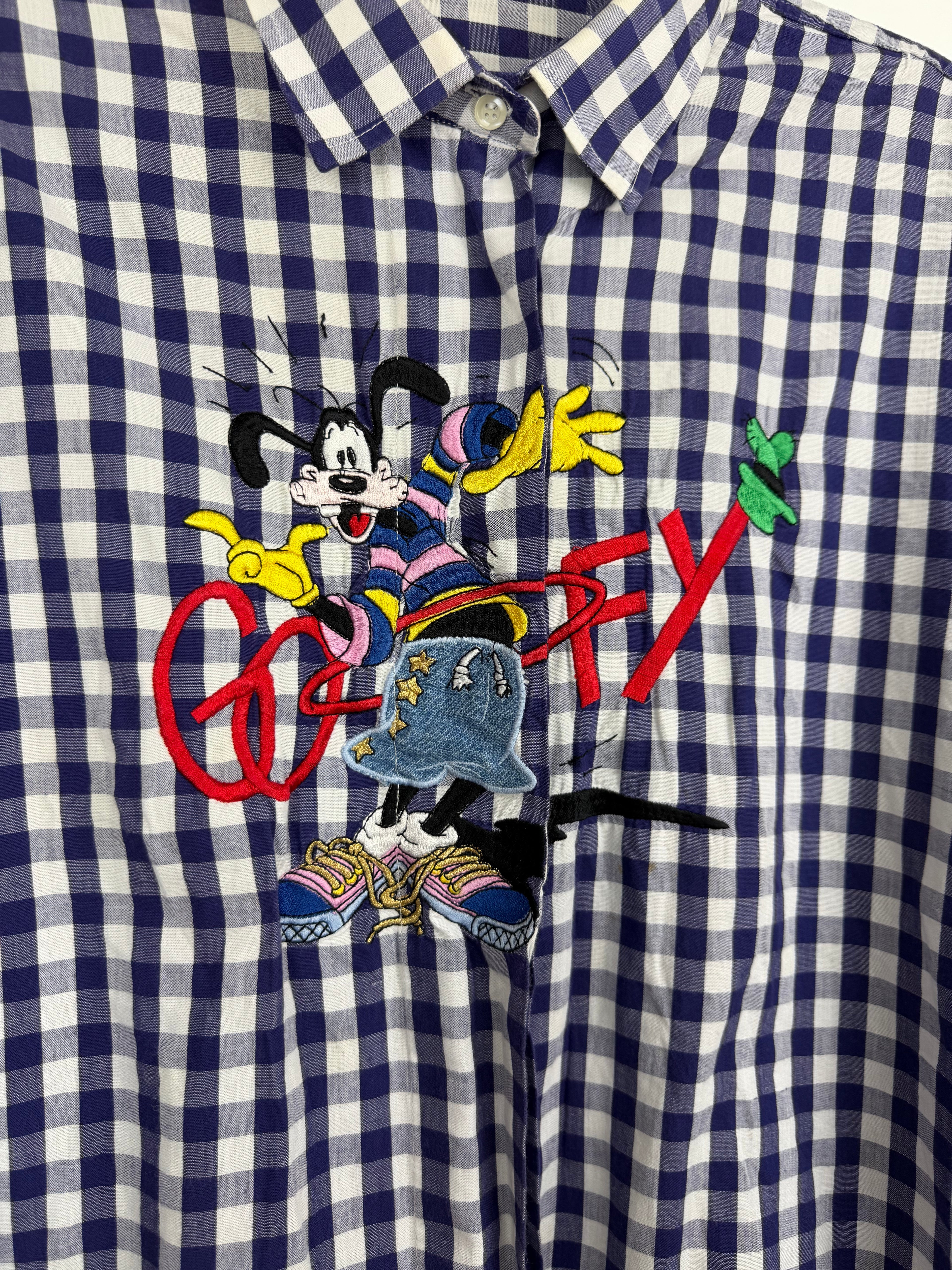 Camicia Vintage Disney Goofy Ricamata Made in Italy