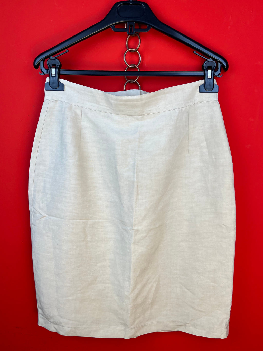 Gonna Tubino Vintage Made in Italy Beige Avorio