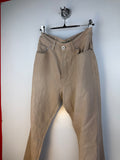 Pantaloni Vintage Lacoste Uomo in Misto Lino Beige – Straight Leg