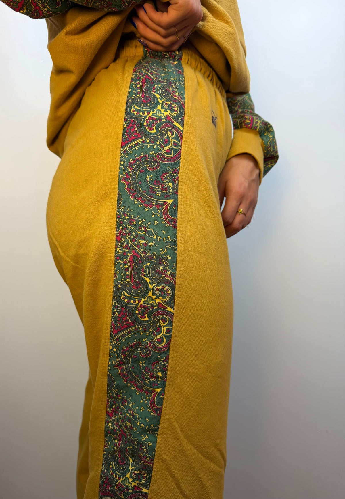 Tuta vintage Trigema paisley senape – taglia L