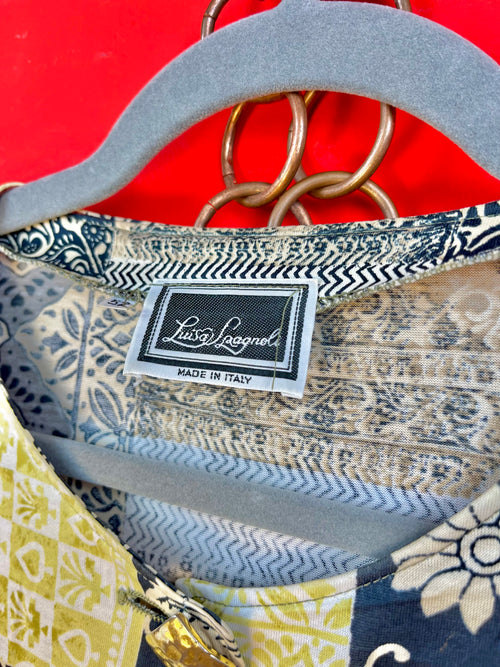 Blusa vintage Luisa Spagnoli patchwork made in Italy