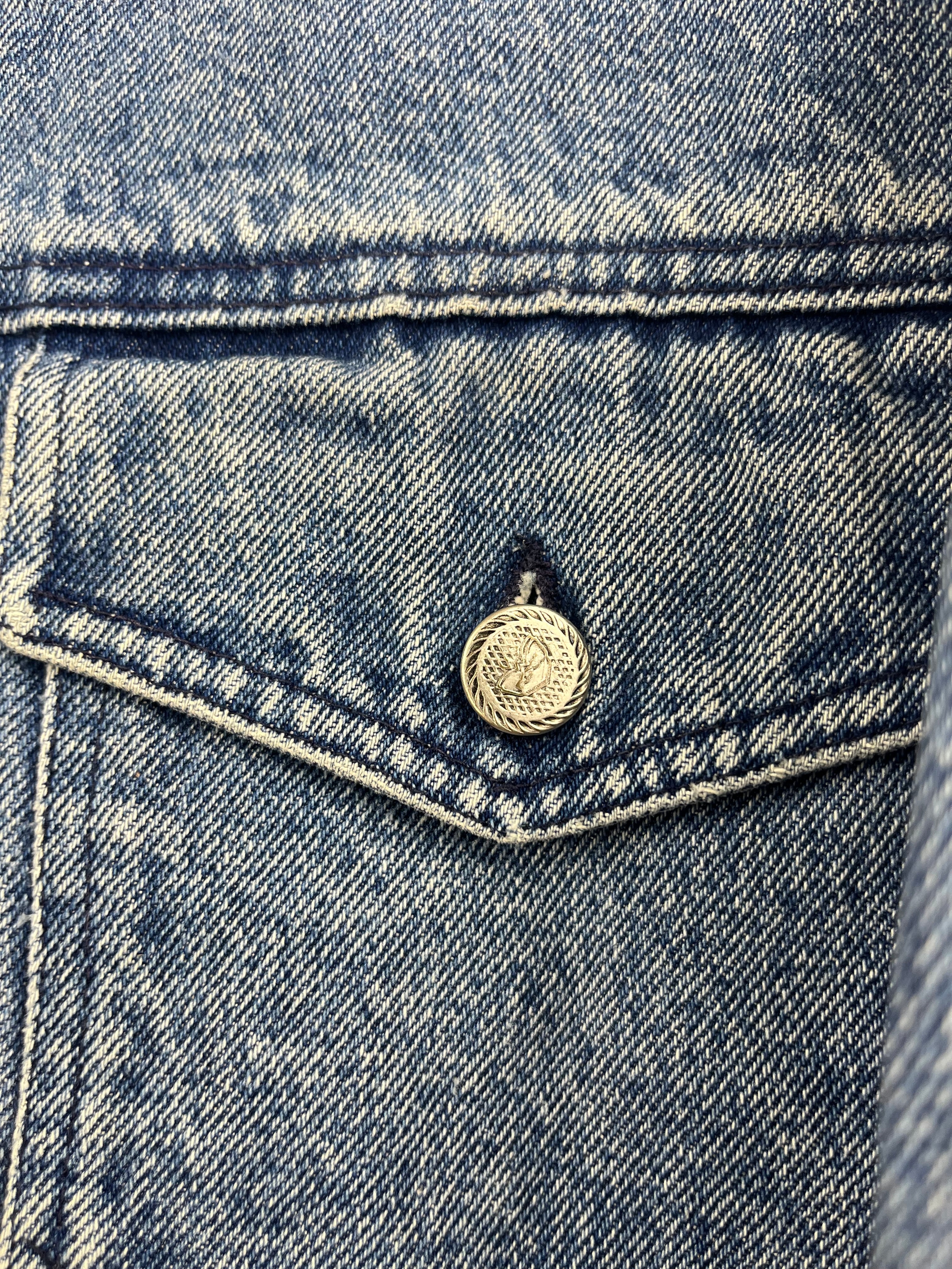 Giacca Denim Vintage Cropped Pop 84 Made in Italy