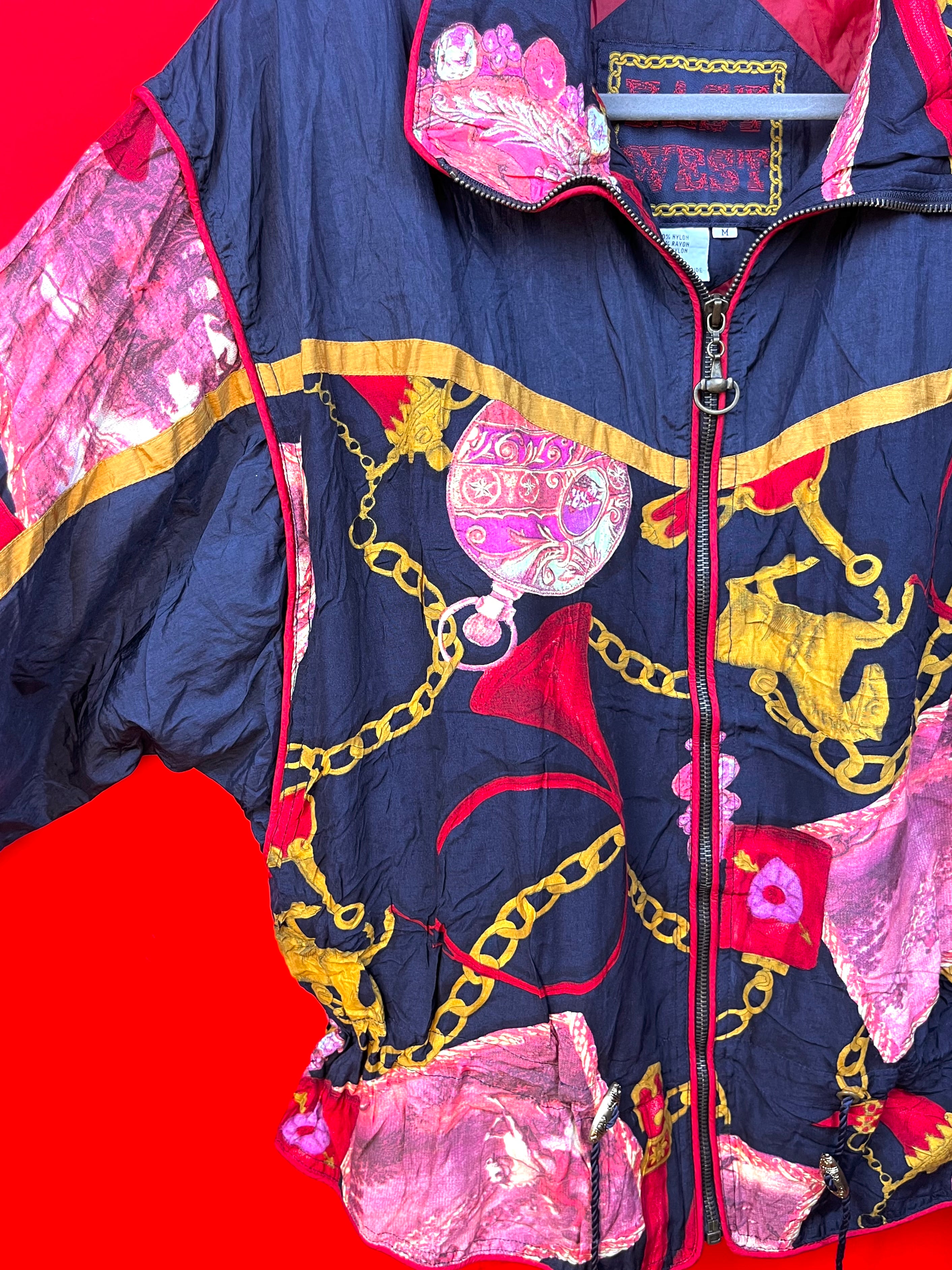 Giacca Vintage 90s Baroque Windbreaker