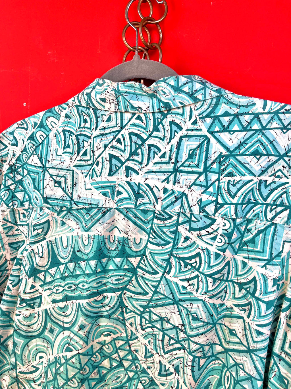 Vintage 90s Italian Cotton Pattern Shirt – Vagabond XL