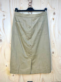 Gonna vintage beige midi in cotone minimal anni 90