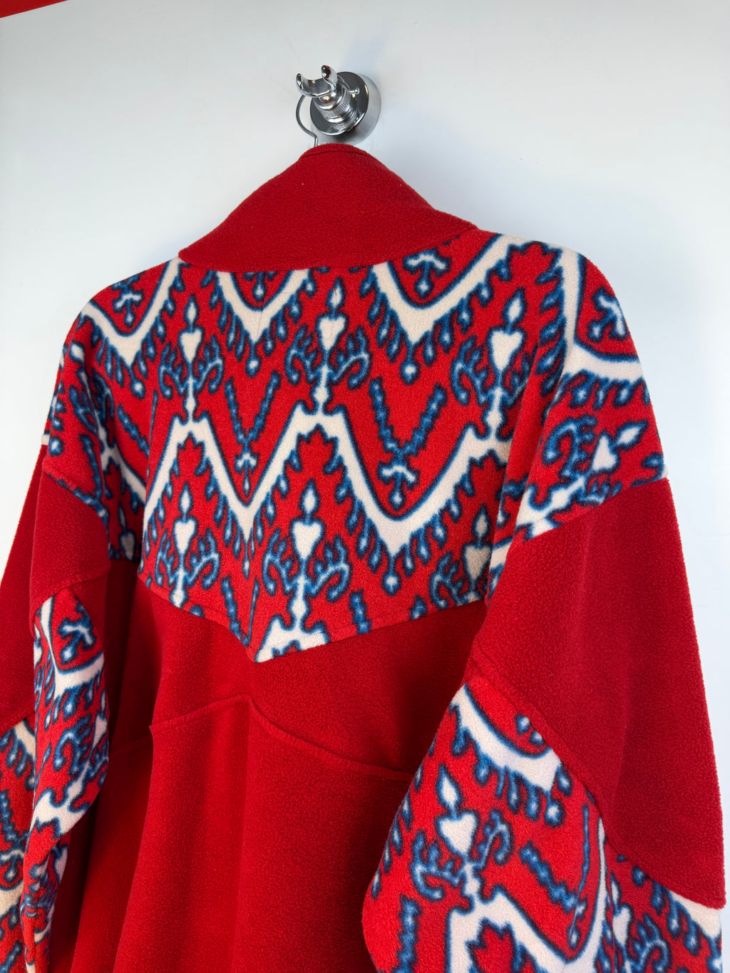 Pile vintage Cape Horn rosso in Polartec – L unisex