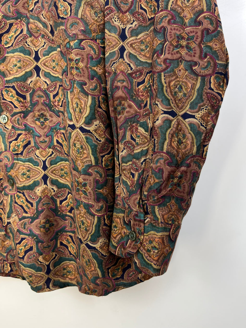 Orso Poeta Vintage Pattern Shirt 100% Viscose