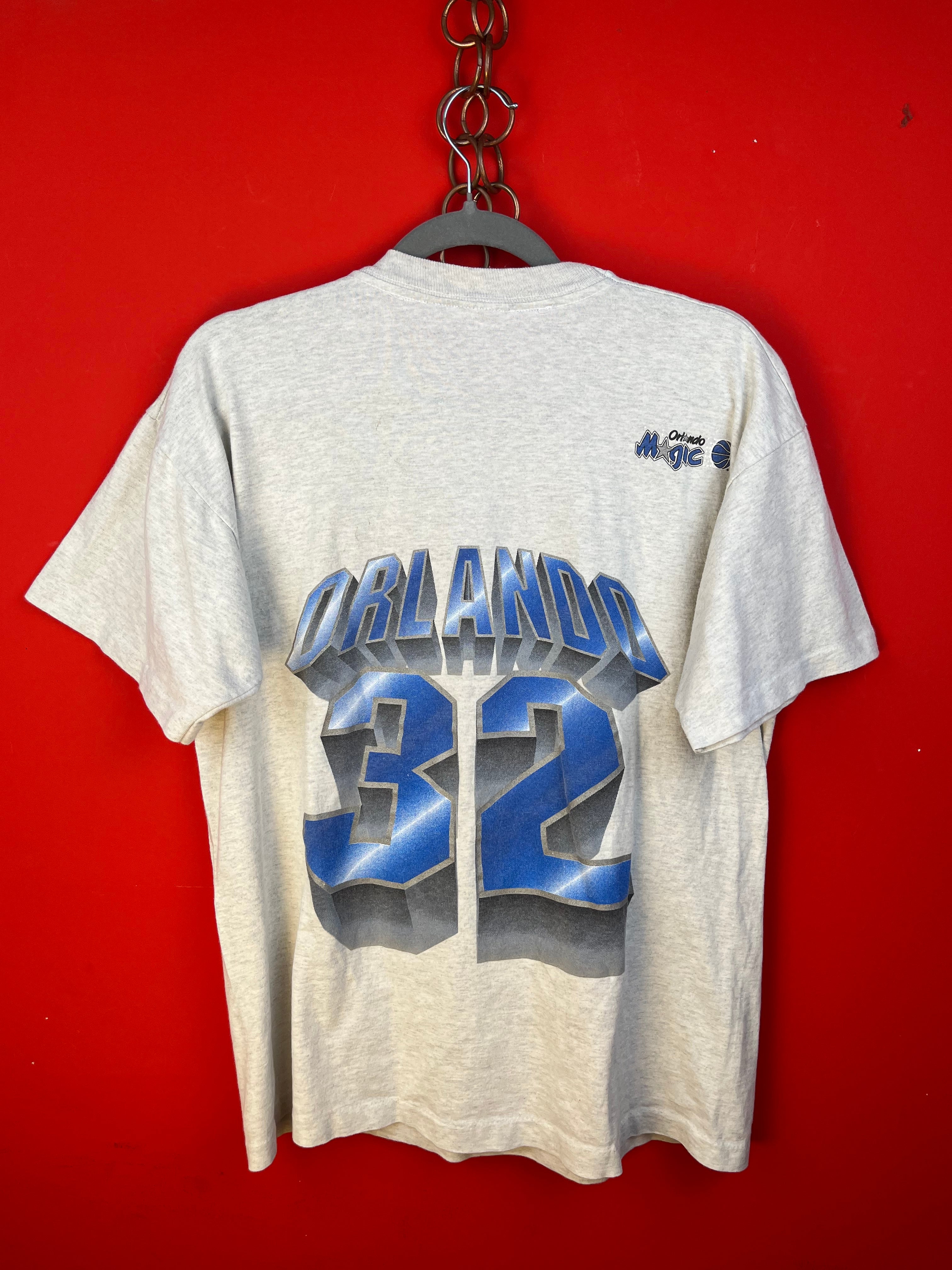 Vintage Orlando Magic NBA T-Shirt Double Print Grey 90s