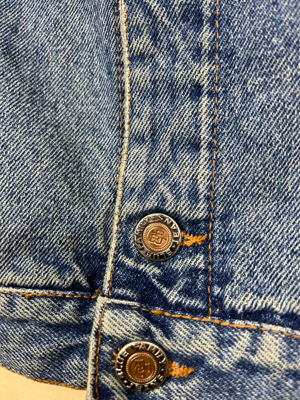 Vintage Benetton Denim Jacket – Blue Family Jeans Made in Italy