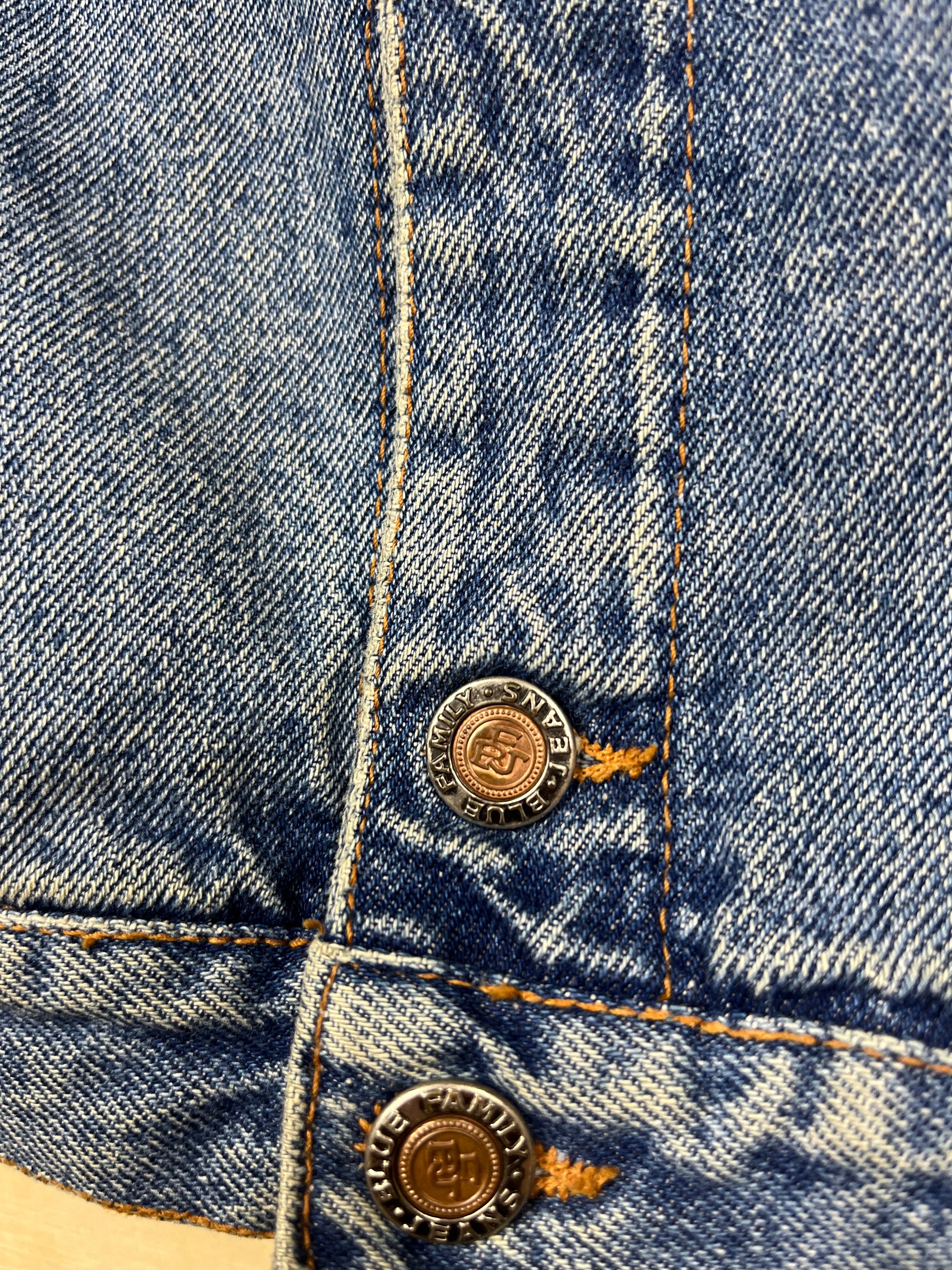 Vintage Benetton Denim Jacket – Blue Family Jeans Made in Italy