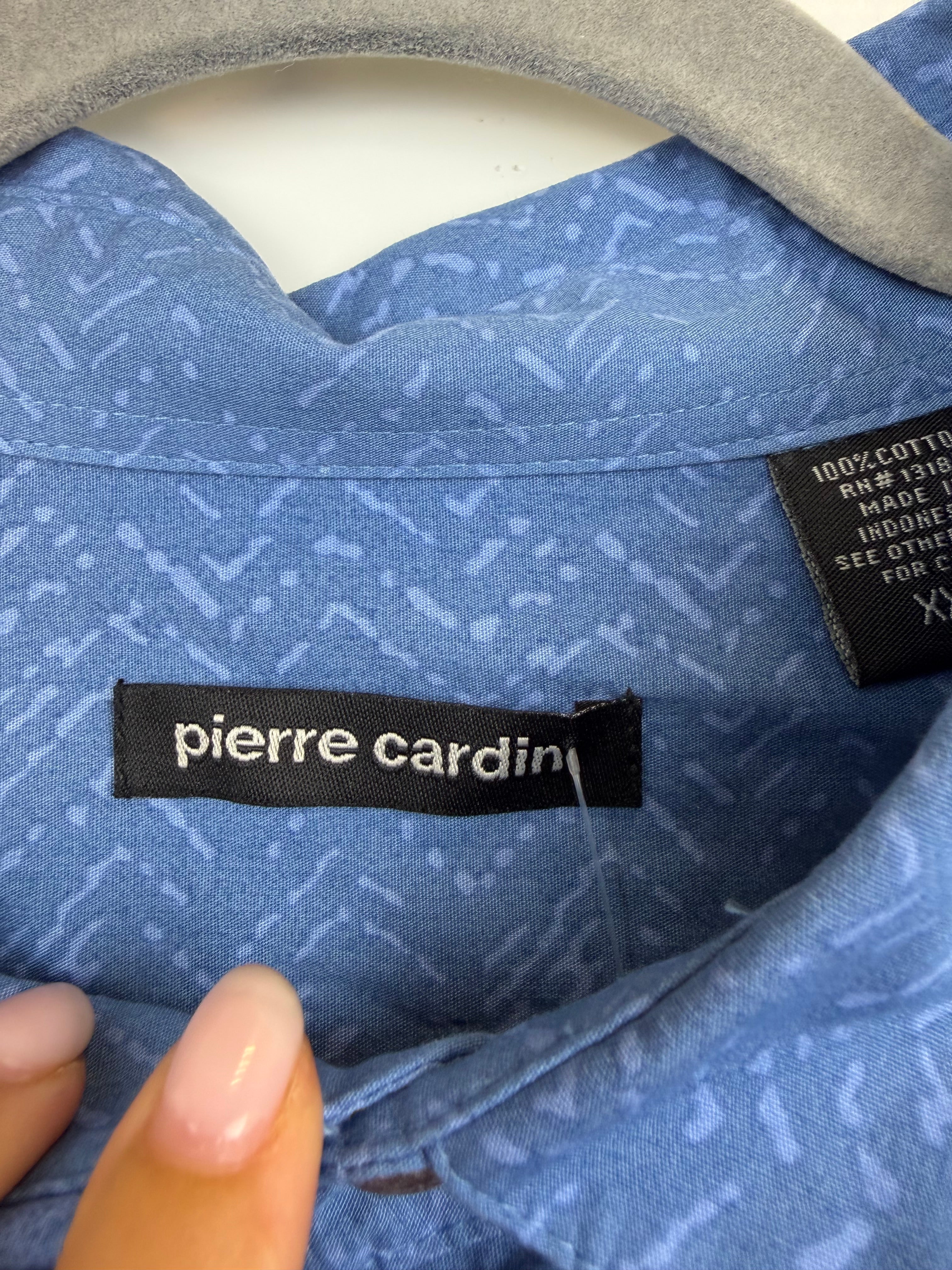 Camicia vintage Pierre Cardin tropicale in cotone – XXL