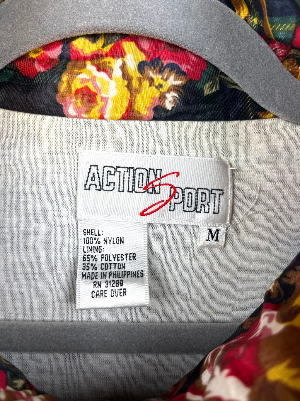 Giacca Vintage Action Sport Anni ’90 Tartan & Floreale