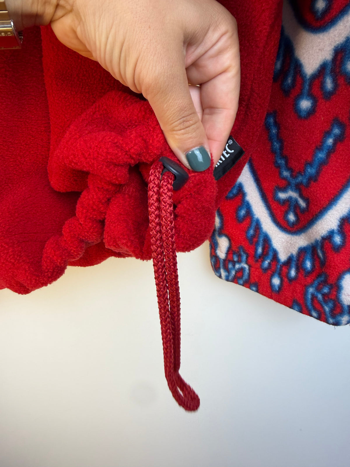 Pile vintage Cape Horn rosso in Polartec – L unisex