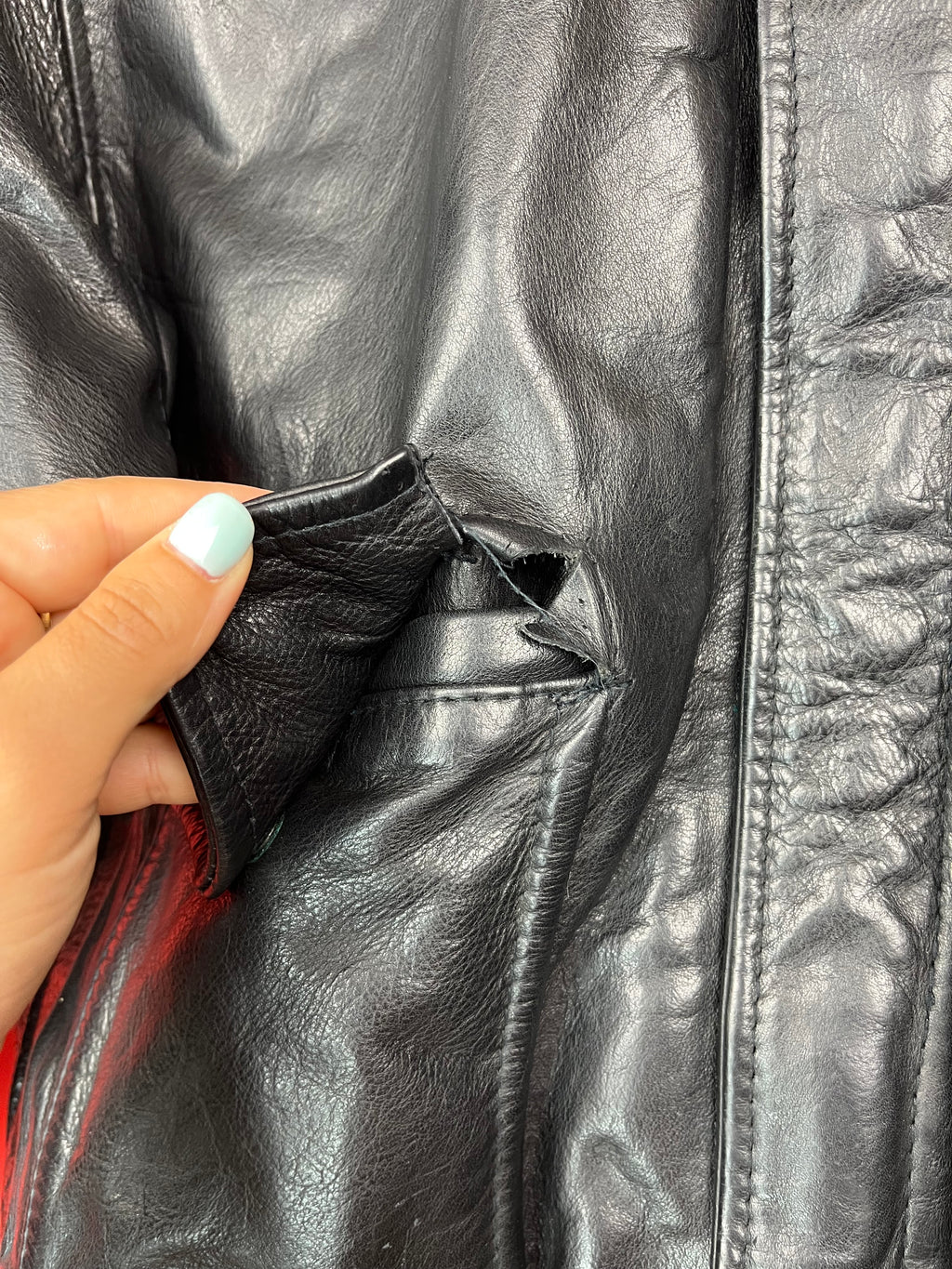 Skott Vintage Leather Bomber Jacket in Pelle di Vitello – Made in Italy