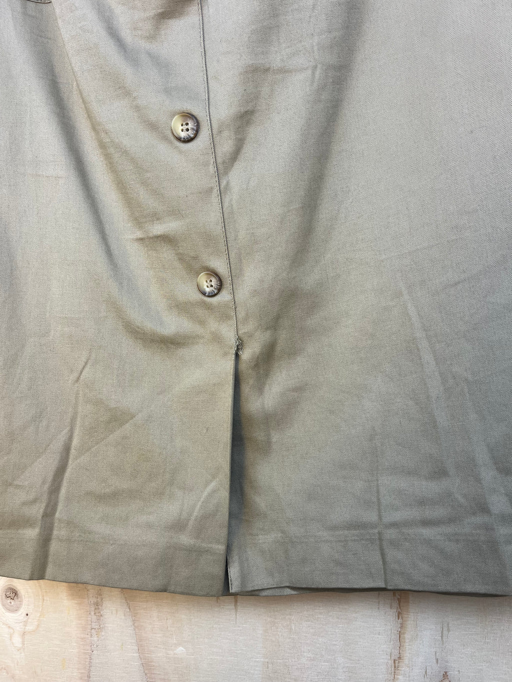 Rubini Beige Cotton Midi Skirt