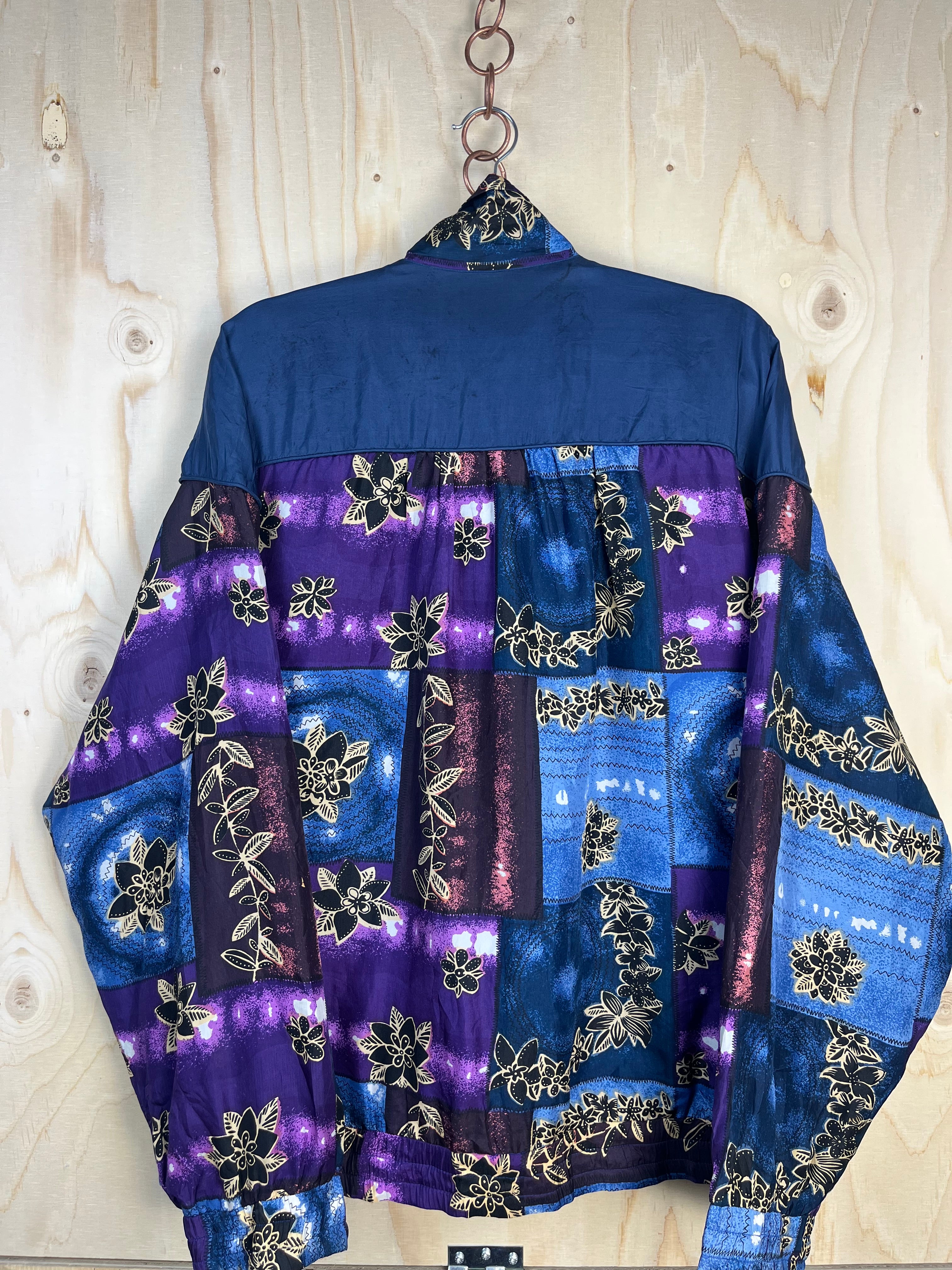 Vintage Silk Patchwork Jacket 90s