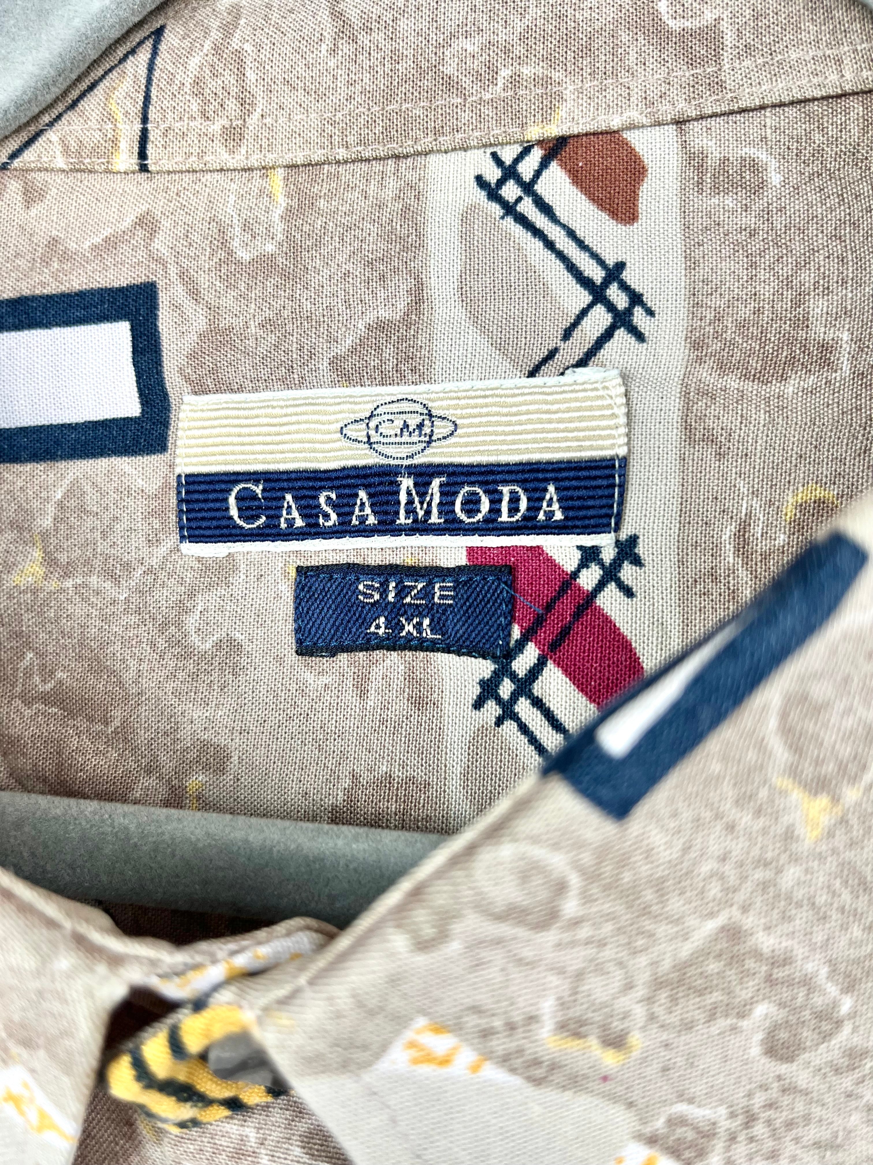 Camicia Vintage Casa Moda Anni ’90 Fantasia Astratta Oversize