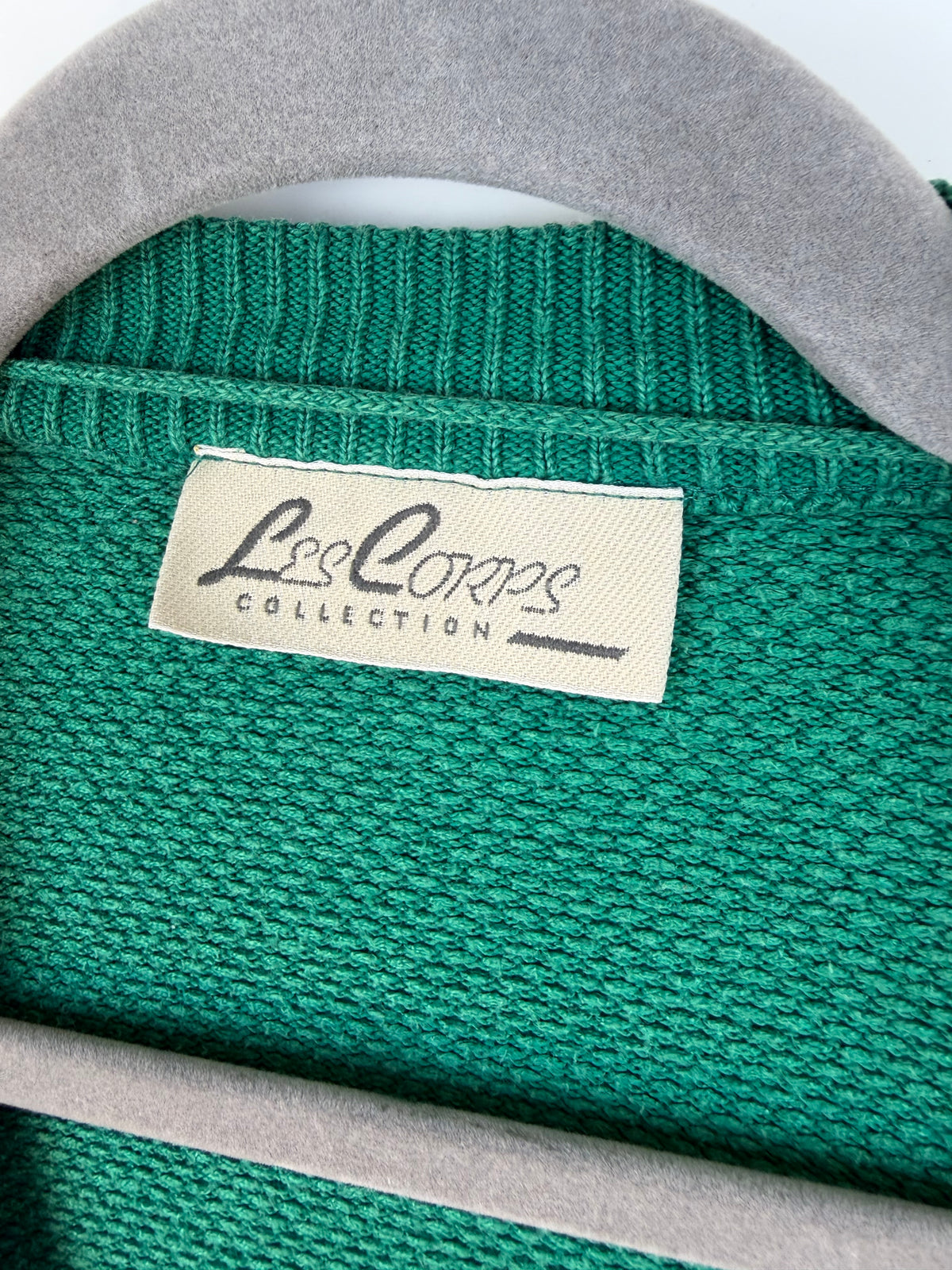 Gilet vintage Les Copains verde a fantasia geometrica