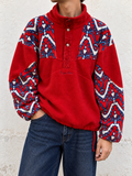 Pile vintage Cape Horn rosso in Polartec – L unisex