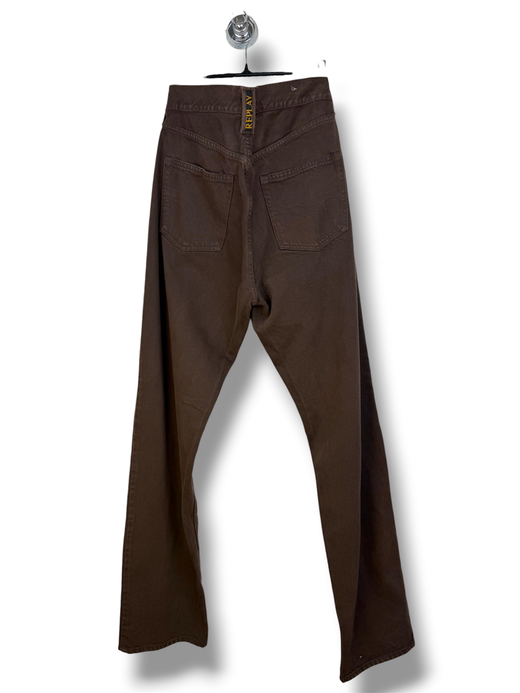 Replay Jeans Vintage Marroni 100% Cotone Regular W32