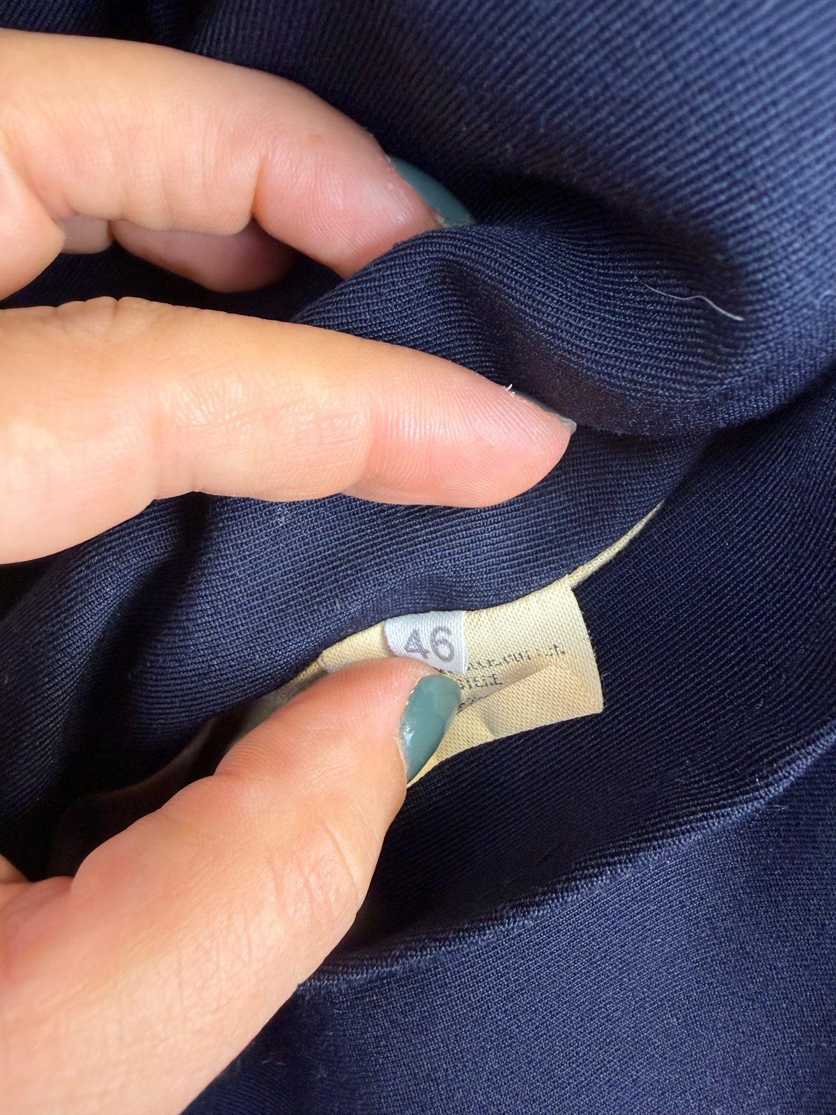 Cappotto vintage double face pied-de-poule e blu navy