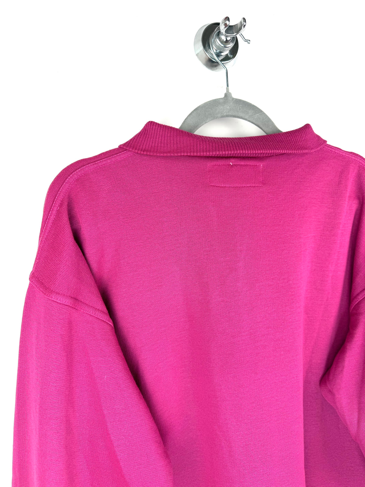 Felpa vintage Snoopy mezza zip fucsia