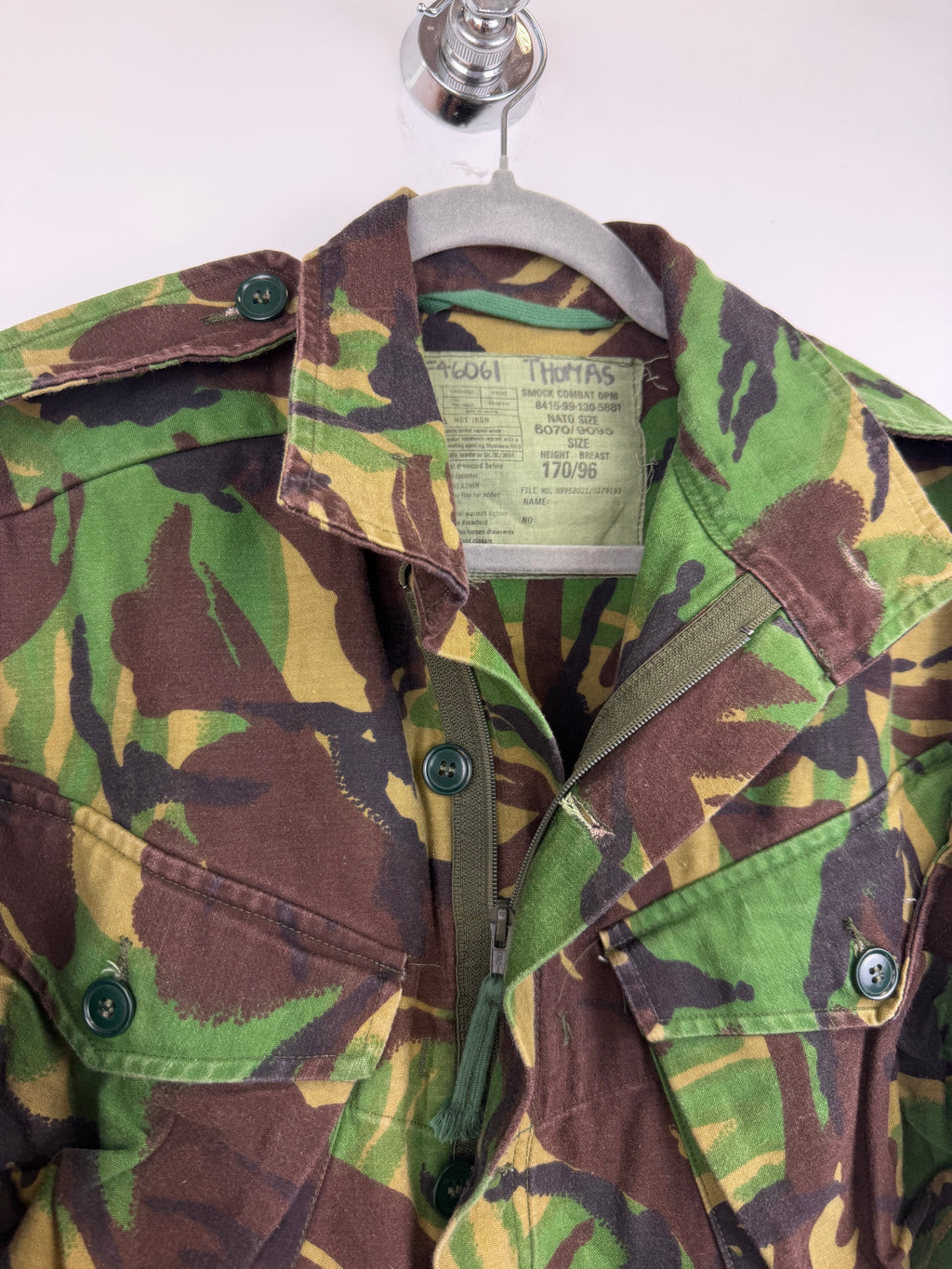 Giacca militare vintage originale British Army – camouflage DPM
