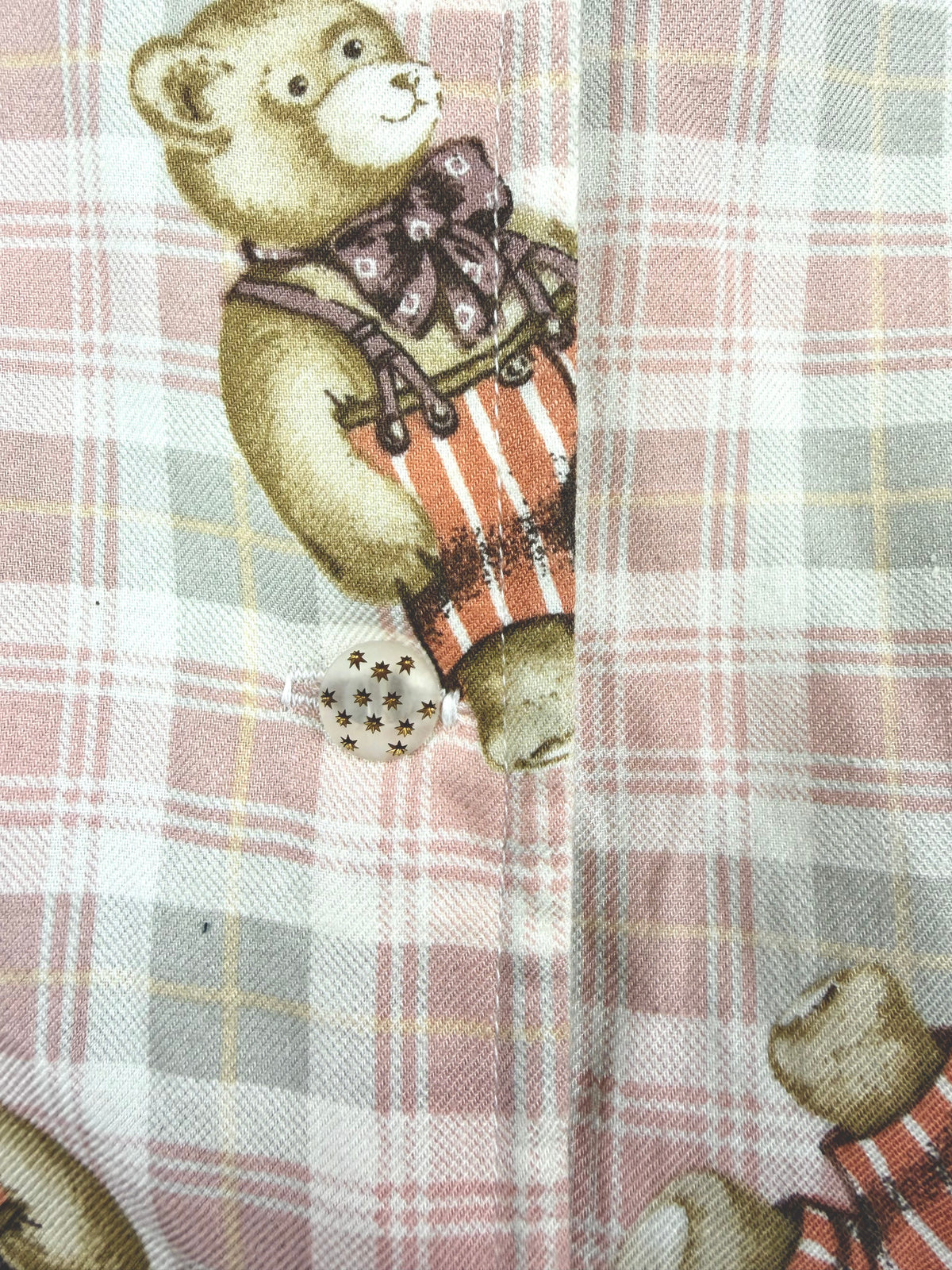 Camicia vintage teddy bear con spalline
