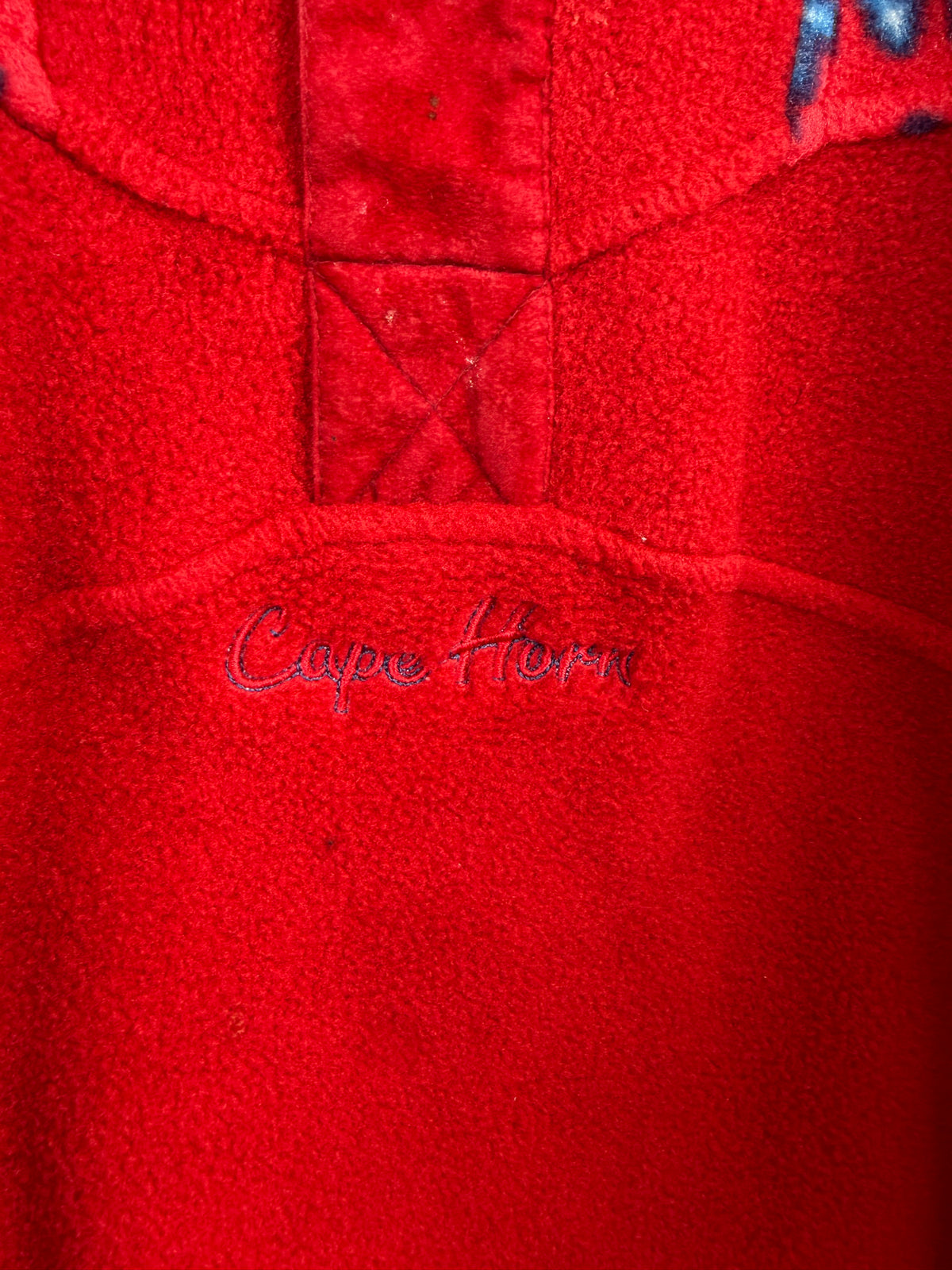 Pile vintage Cape Horn rosso in Polartec – L unisex