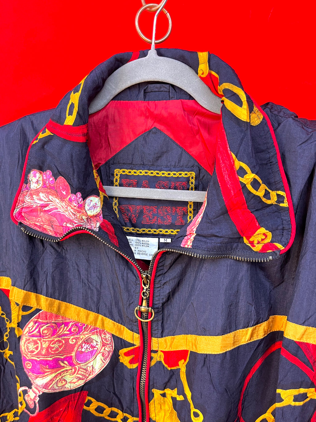 Giacca Vintage 90s Baroque Windbreaker