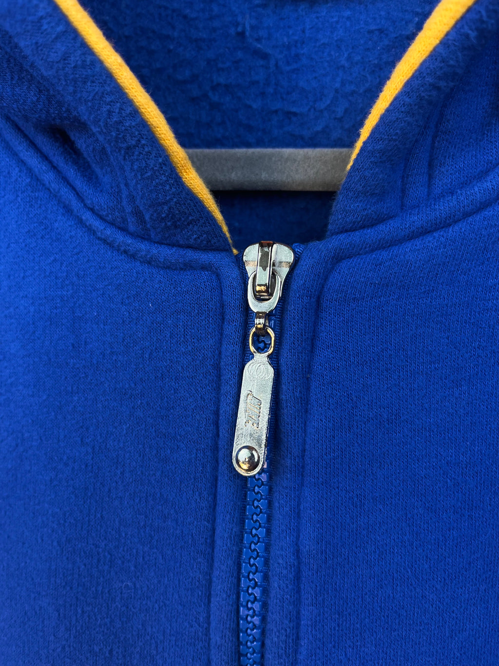 Vintage Nike Sleeveless Hoodie Blue/Yellow