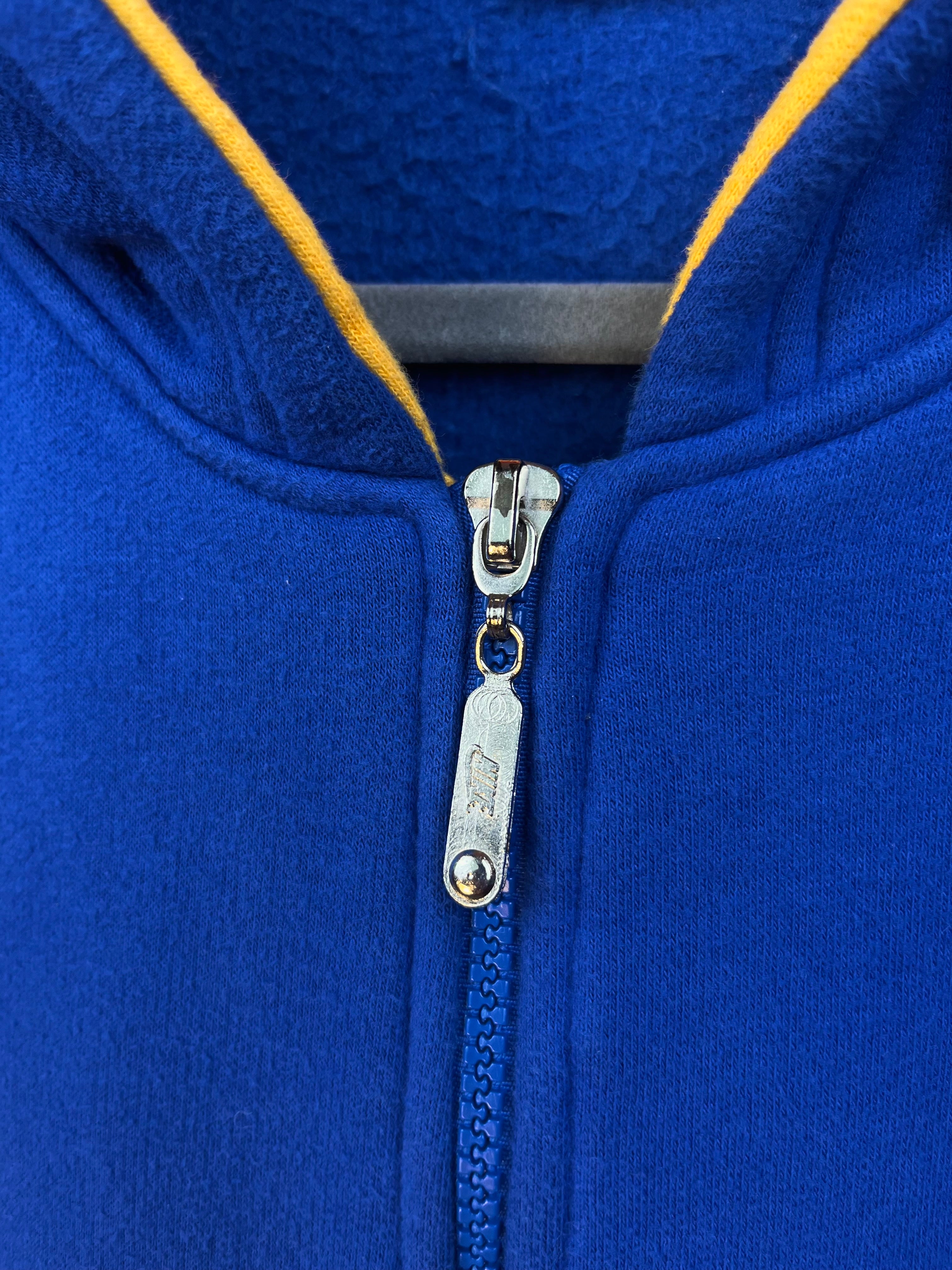 Vintage Nike Sleeveless Hoodie Blue/Yellow