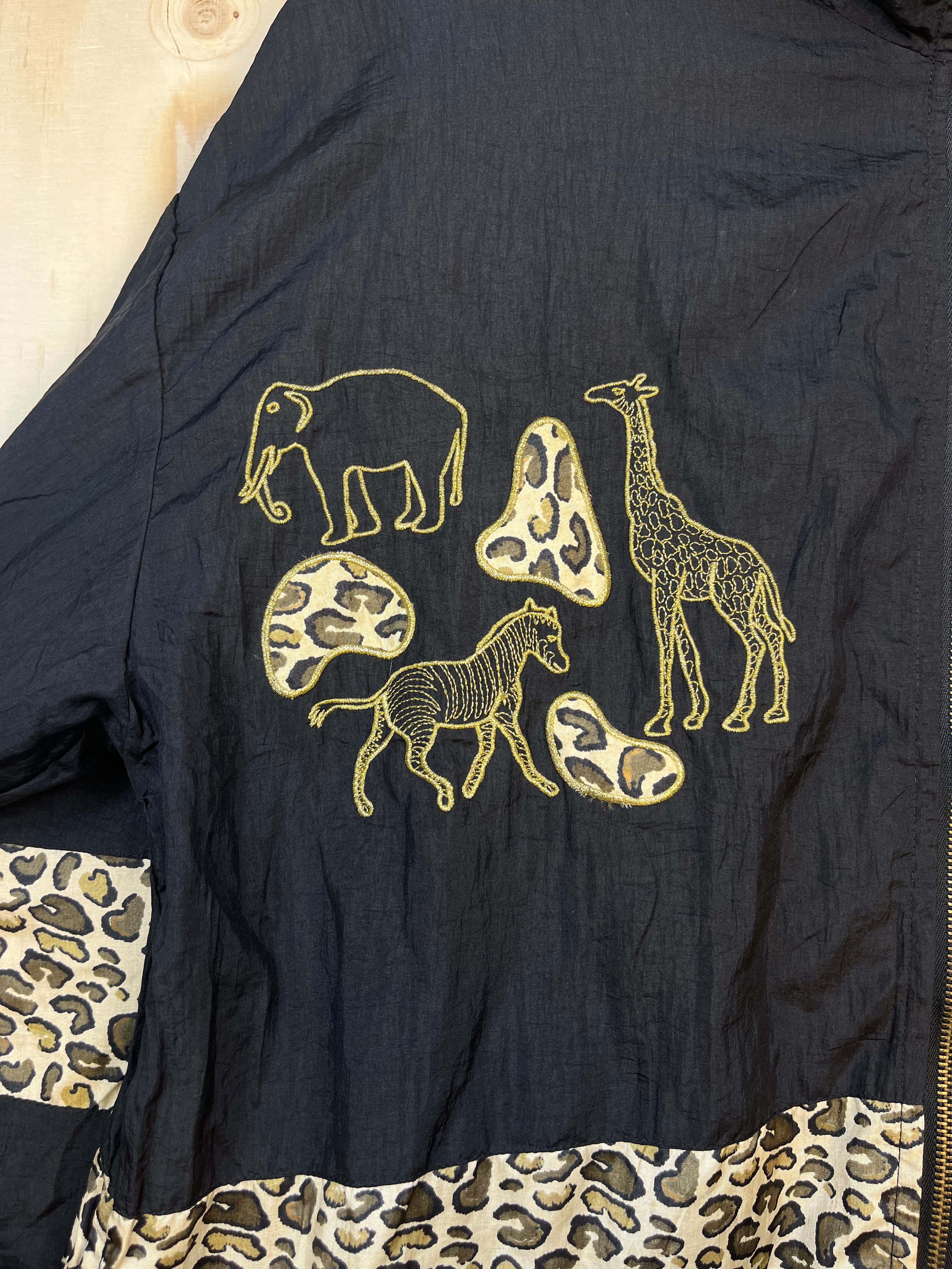 Vintage Leopard Track Jacket 90s