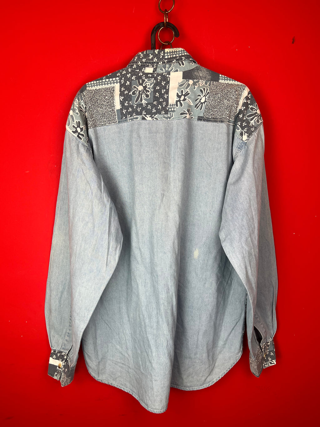 Camicia Vintage Patchwork Skipper 100% Cotone XL