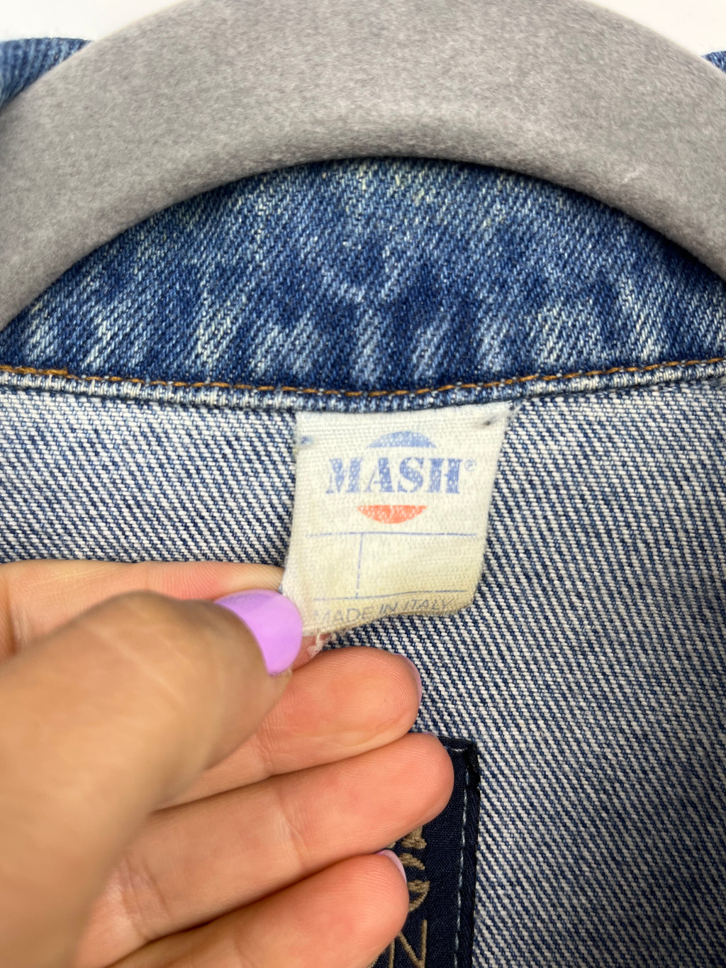 Giacca Denim Vintage Made in Italy Oversize