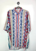 Vintage 90s Umberto Rosetti Geometric Pattern Shirt