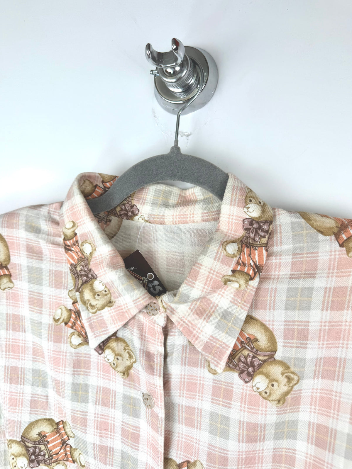 Camicia vintage teddy bear con spalline
