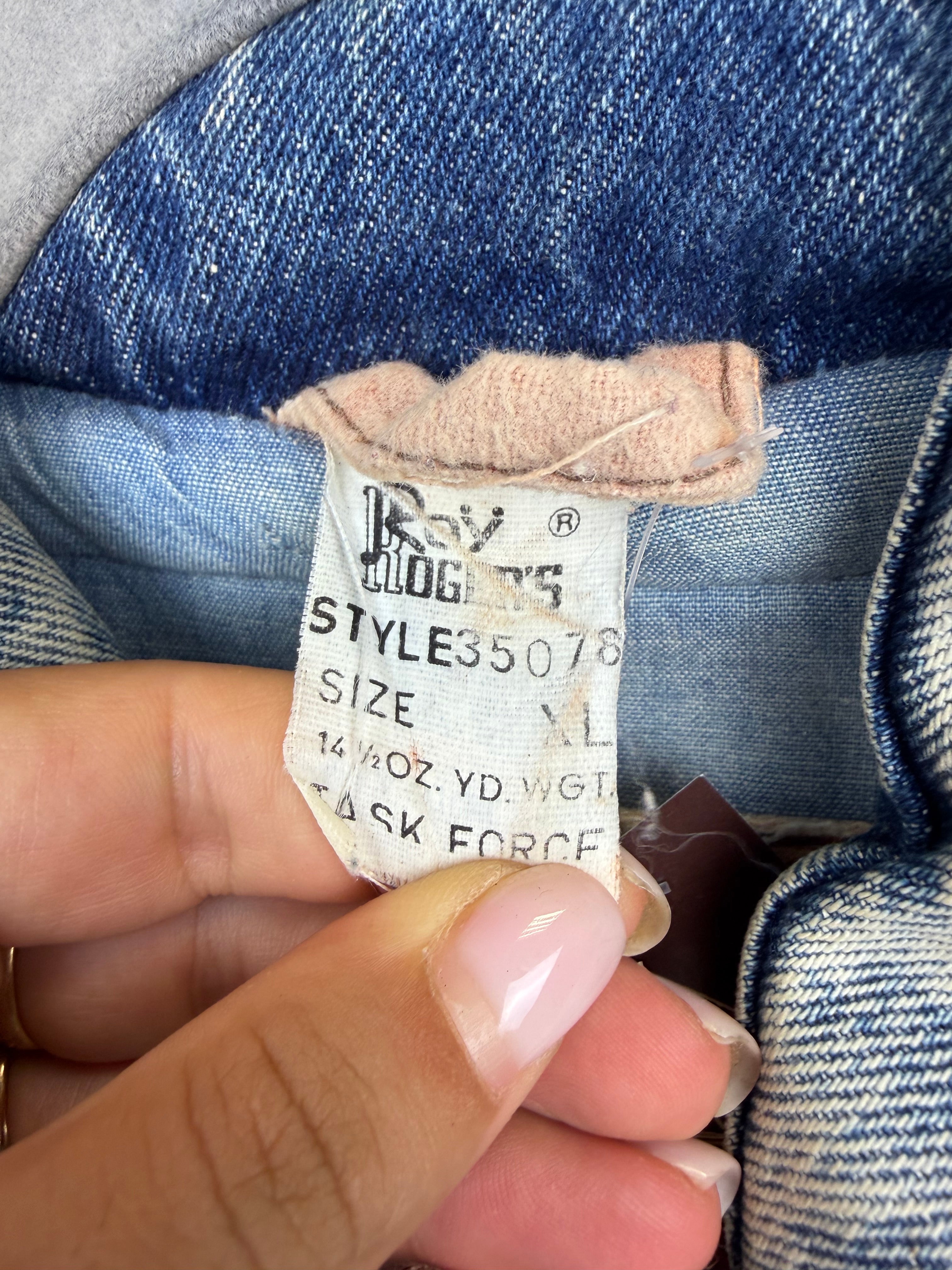 Roy Rogers Vintage Task Force Denim & Suede Vest XL – Made in Italy