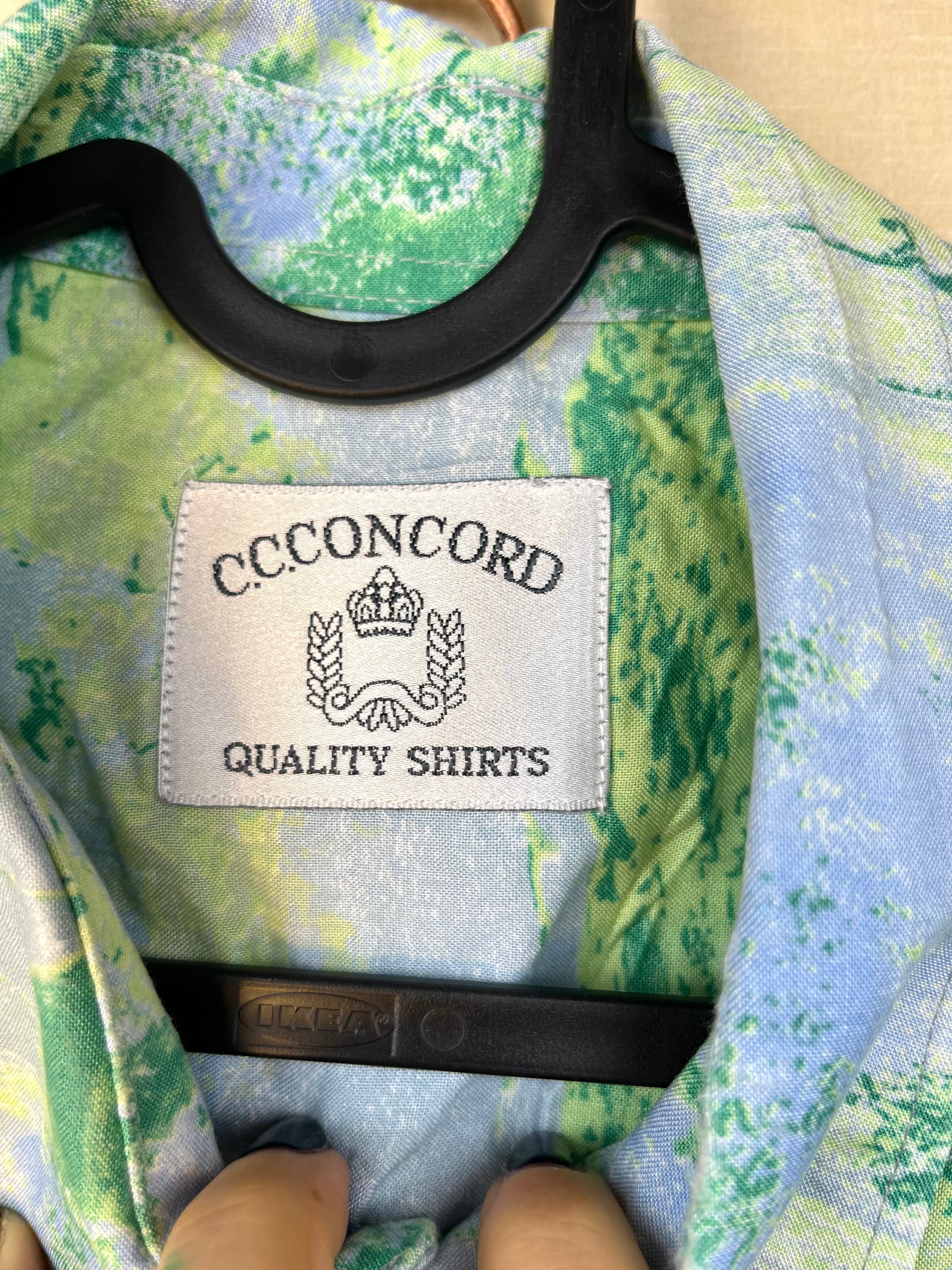 Camicia Vintage Astratta in Viscosa 90s