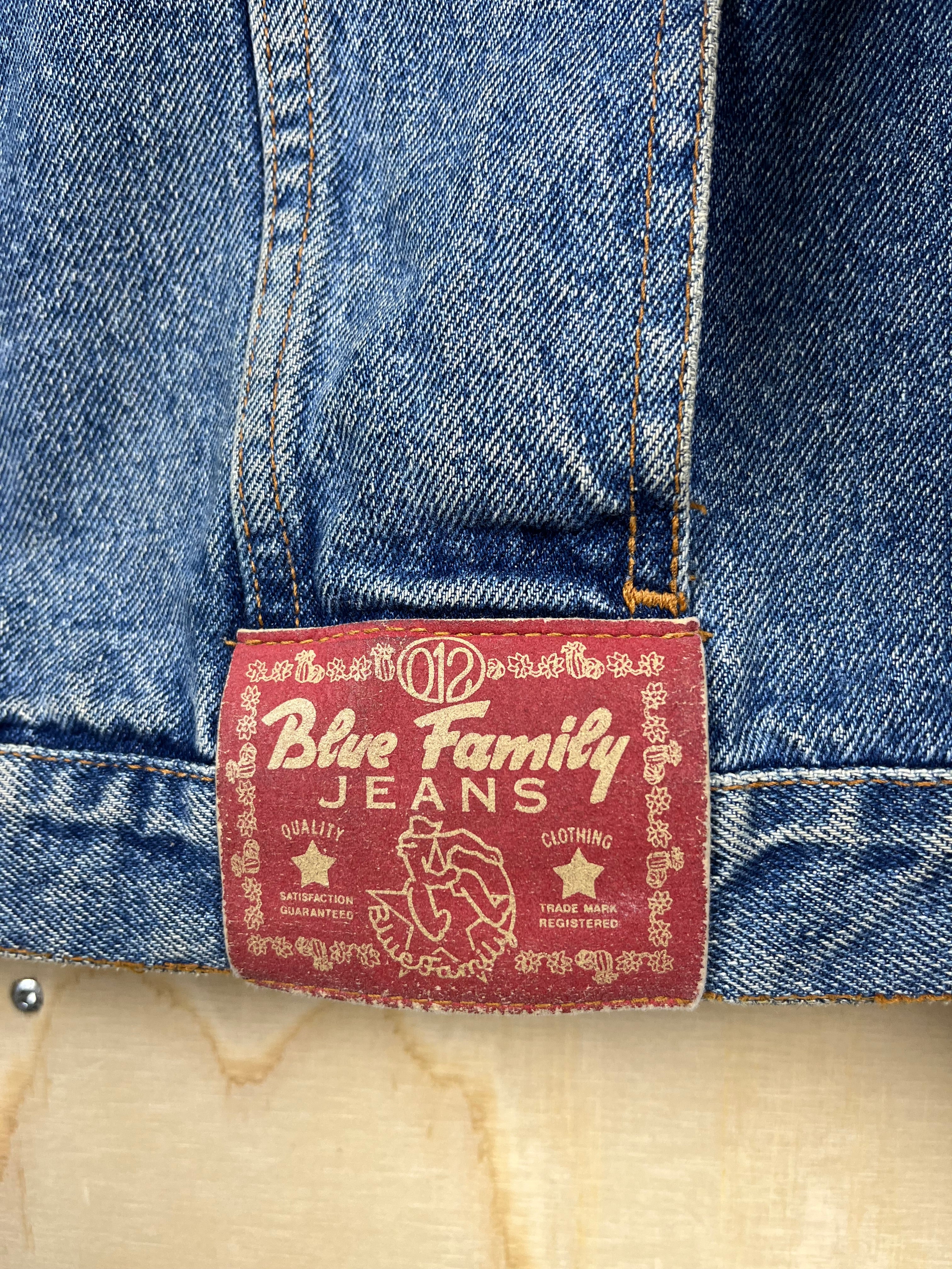 Vintage Benetton Denim Jacket – Blue Family Jeans Made in Italy