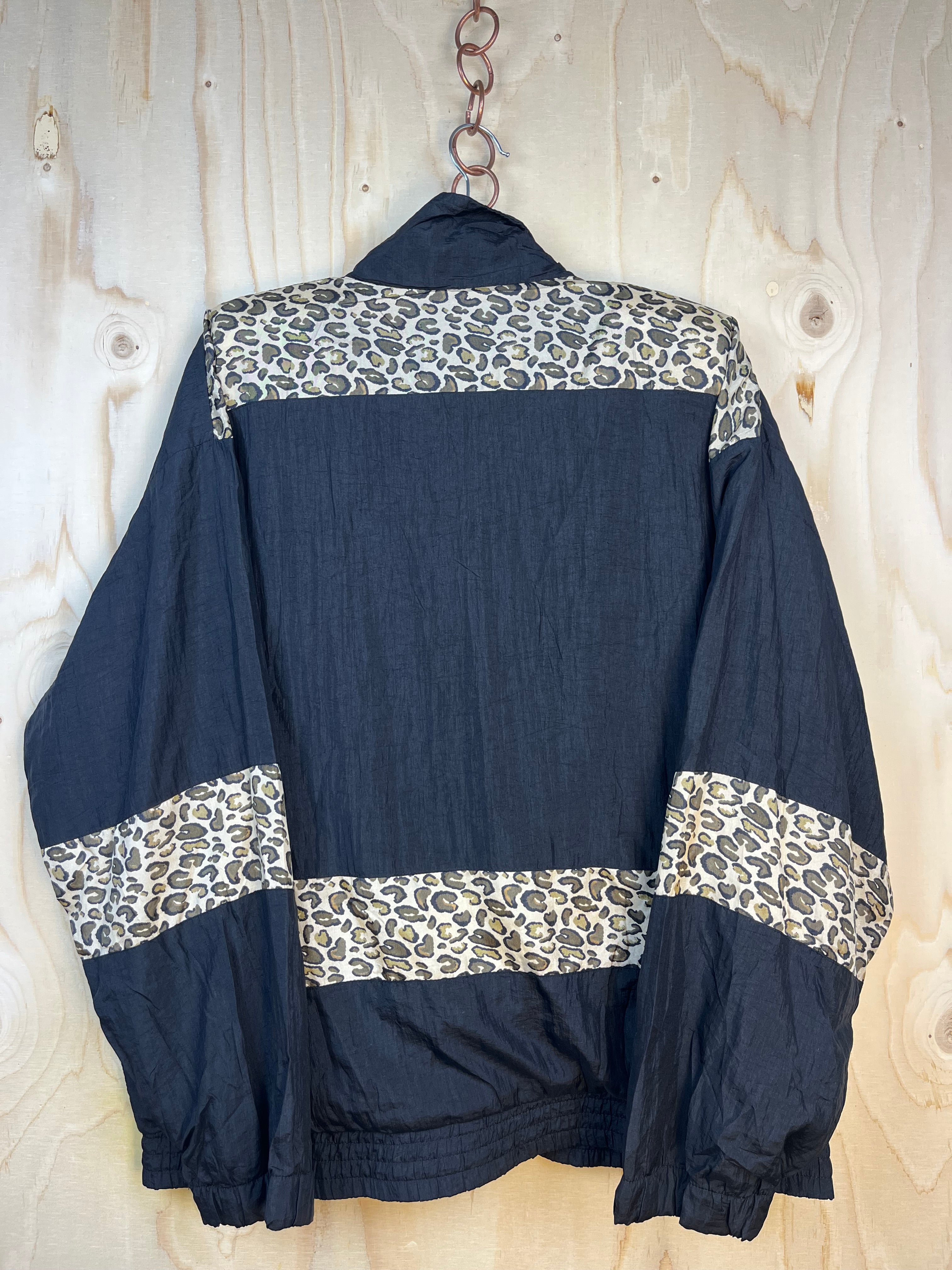 Vintage Leopard Track Jacket 90s