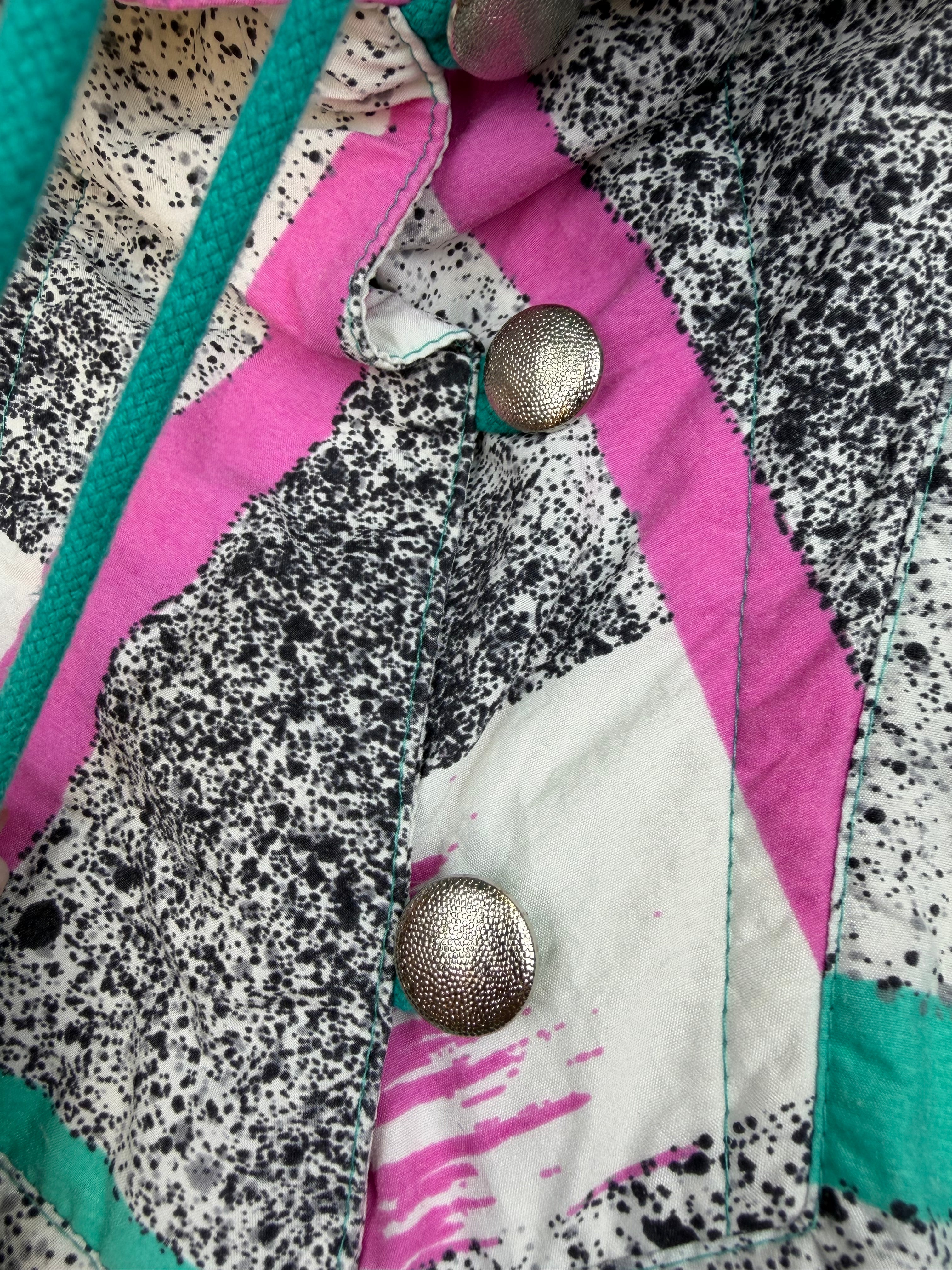 Vintage 80s Memphis Print Windbreaker – Oversized