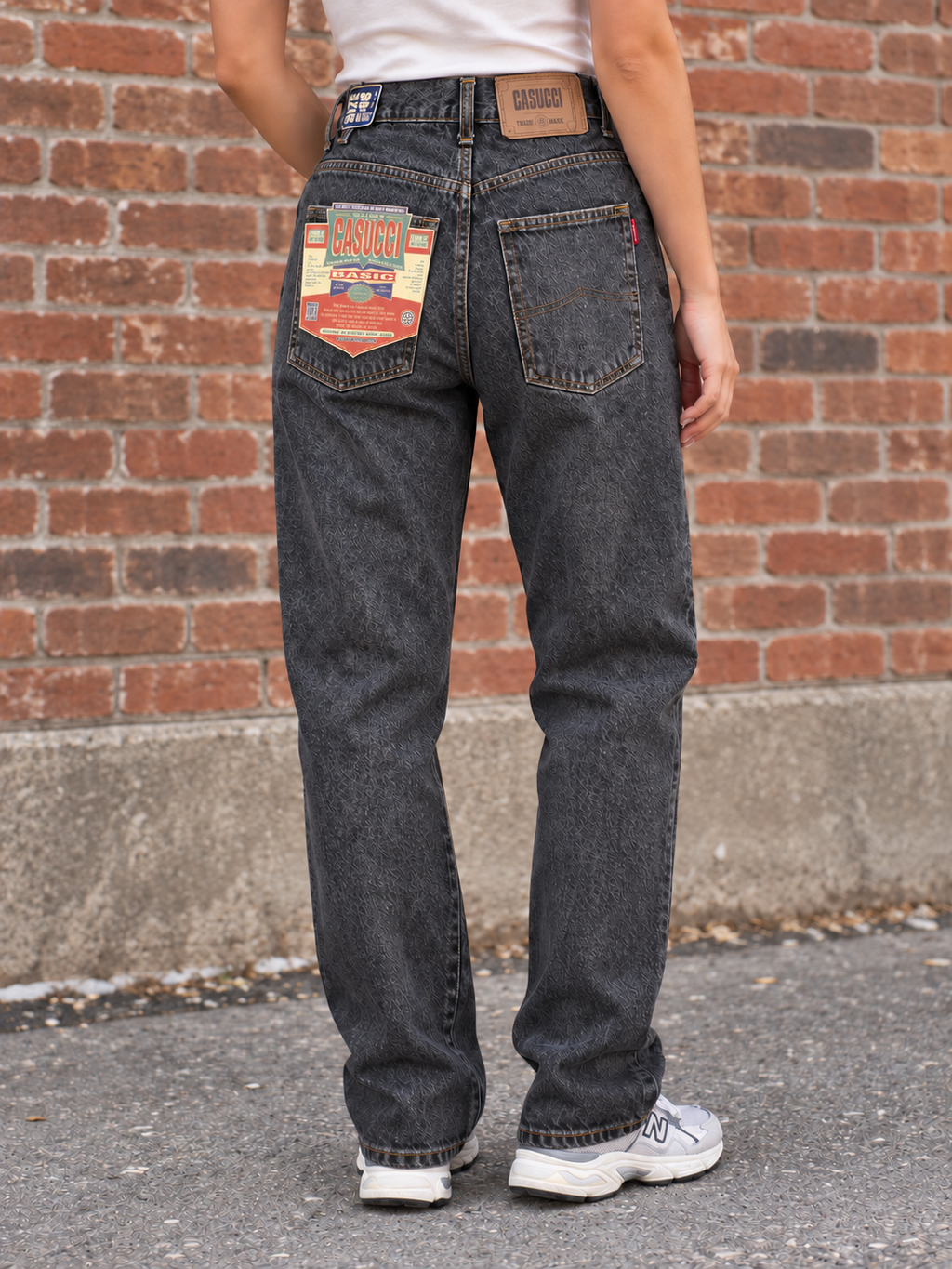 Jeans vintage Casucci grigio slavato con cartellini originali