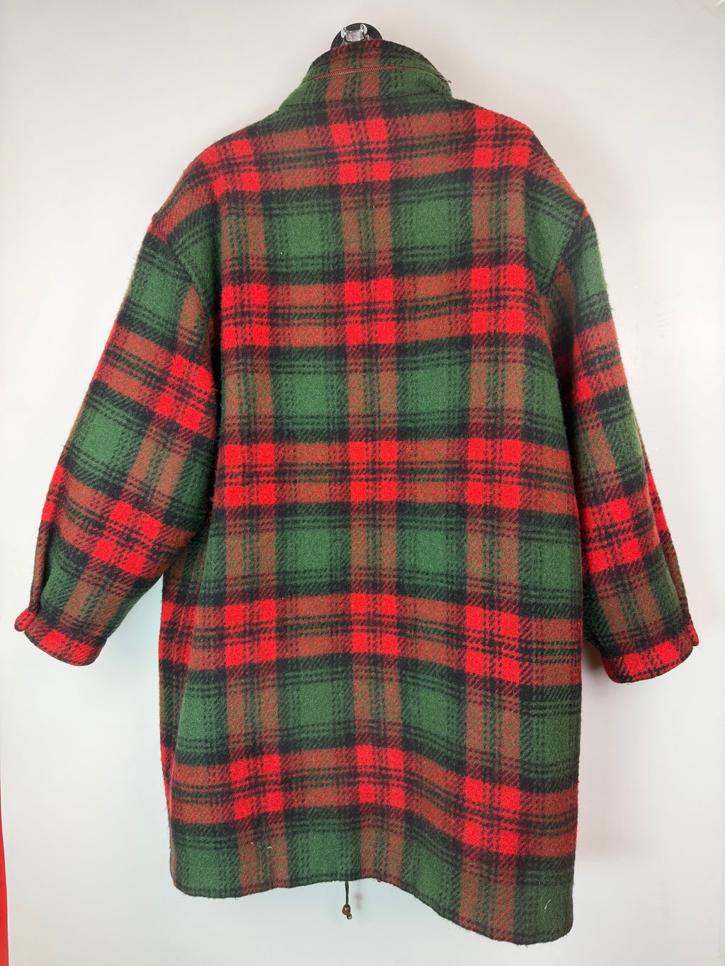 Cappotto vintage Pennyblack in lana tartan con interno rimovibile