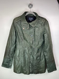 Armani Jeans Leather Jacket Green Y2K