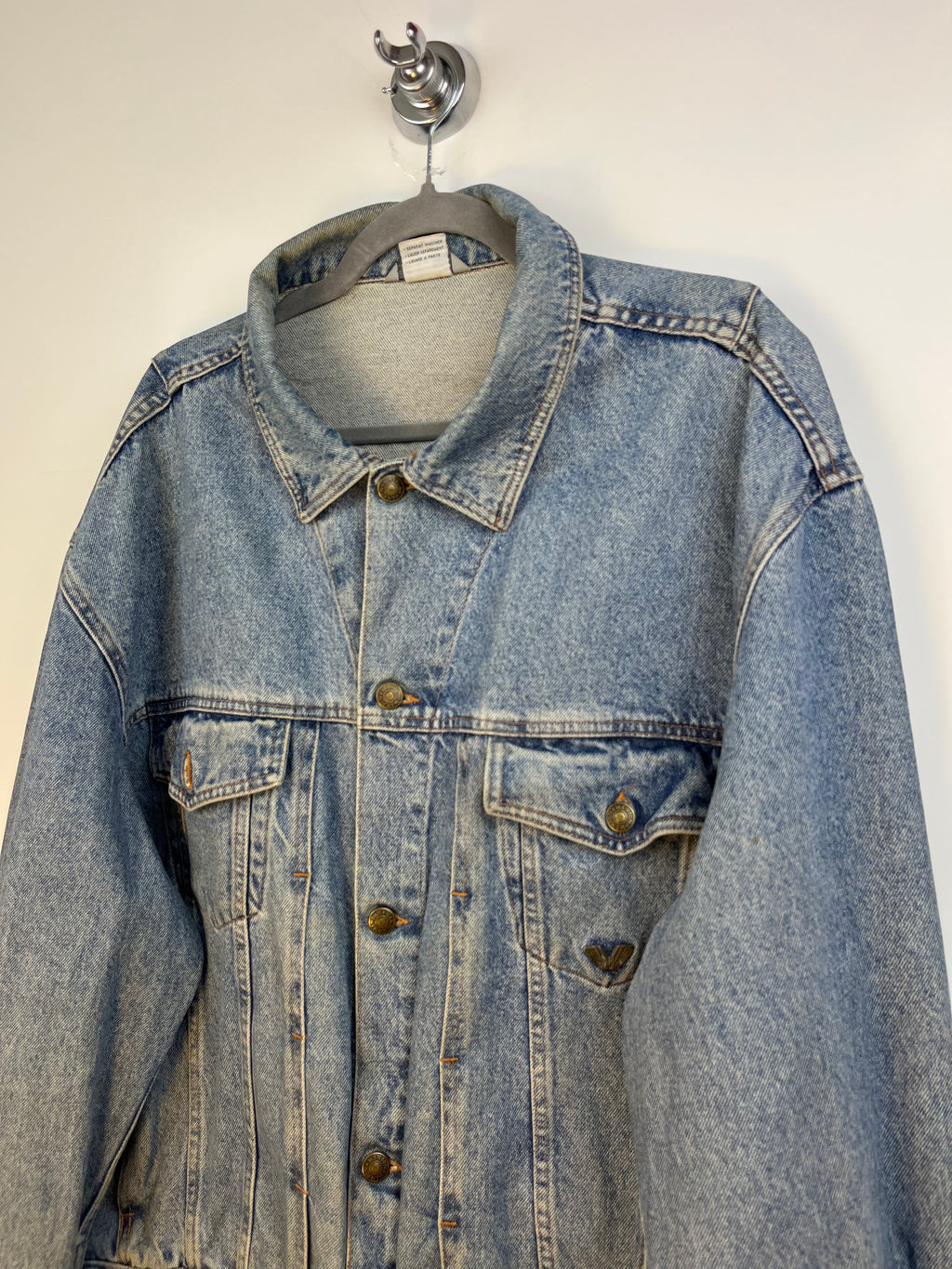 Giacca Jeans Vintage Oversize Denim Chiaro XXL