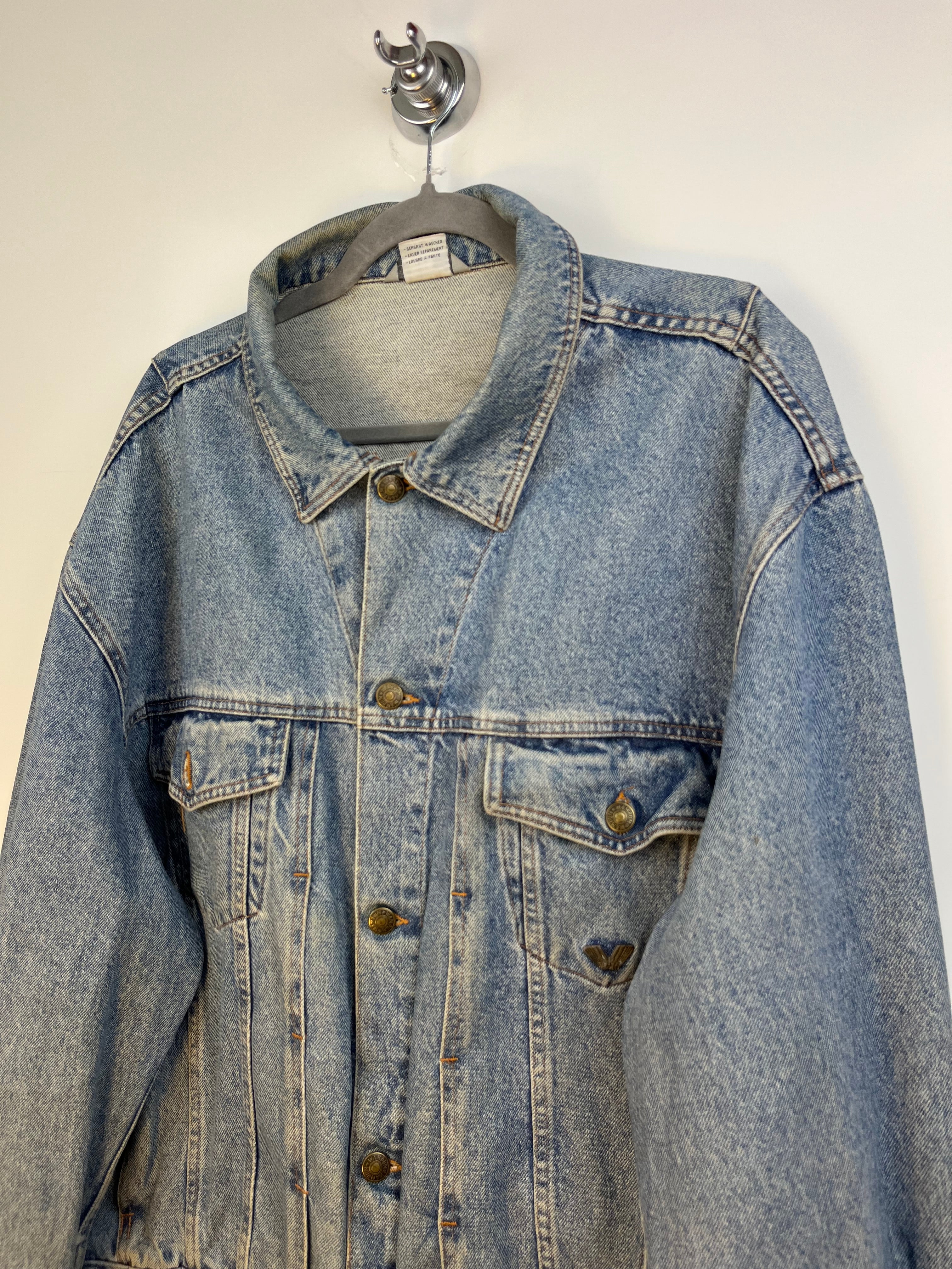 Giacca Jeans Vintage Oversize Denim Chiaro XXL