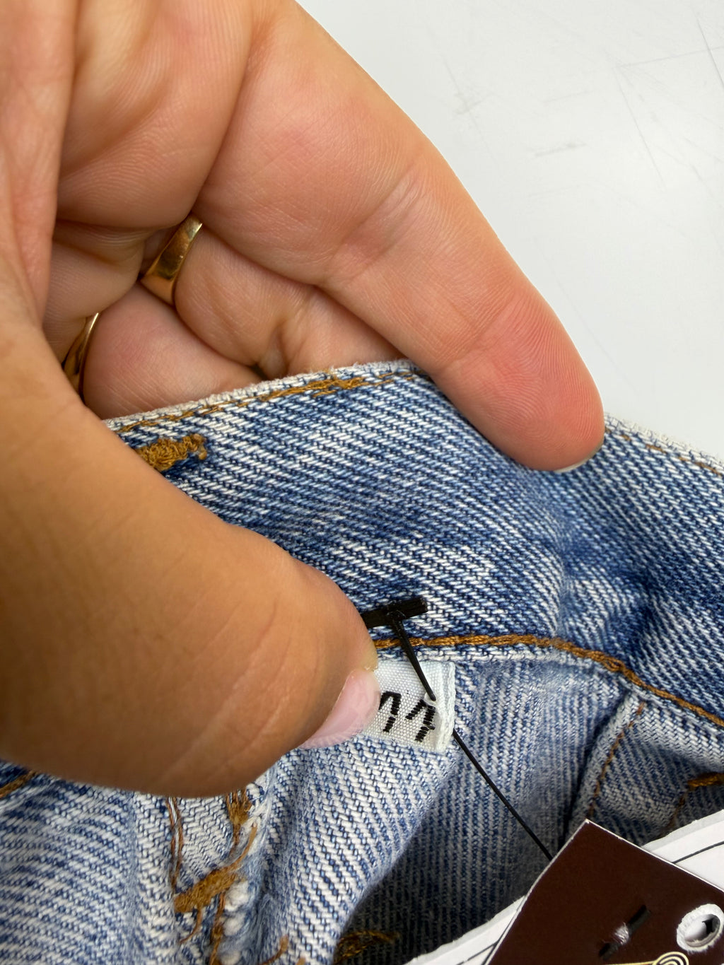 Gonna vintage Benetton in denim 100% cotone – Vita alta anni ’90